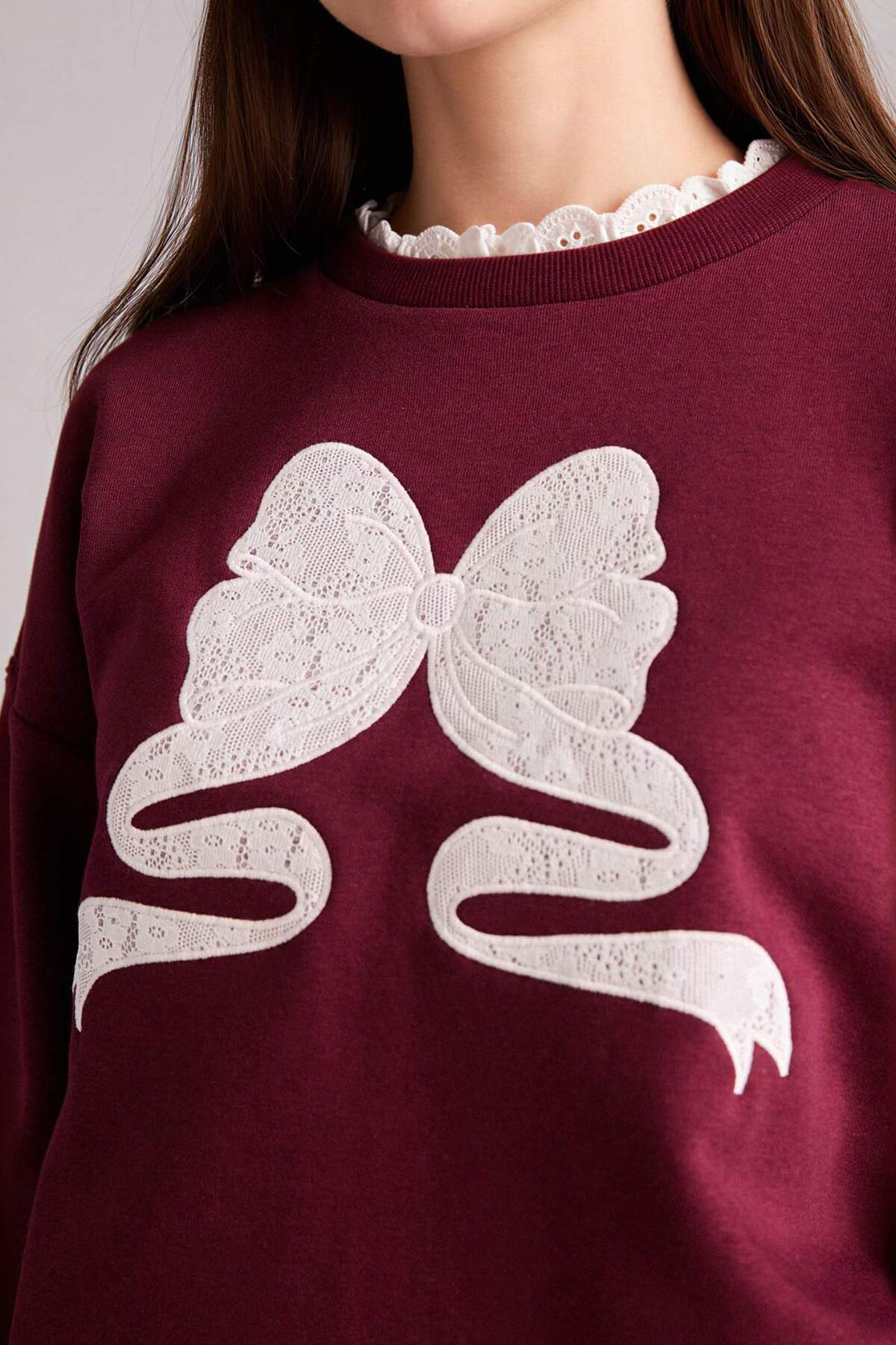 Defacto  Oversıze Baskılı Sweatshirt G9608AX26SP - Görsel 3