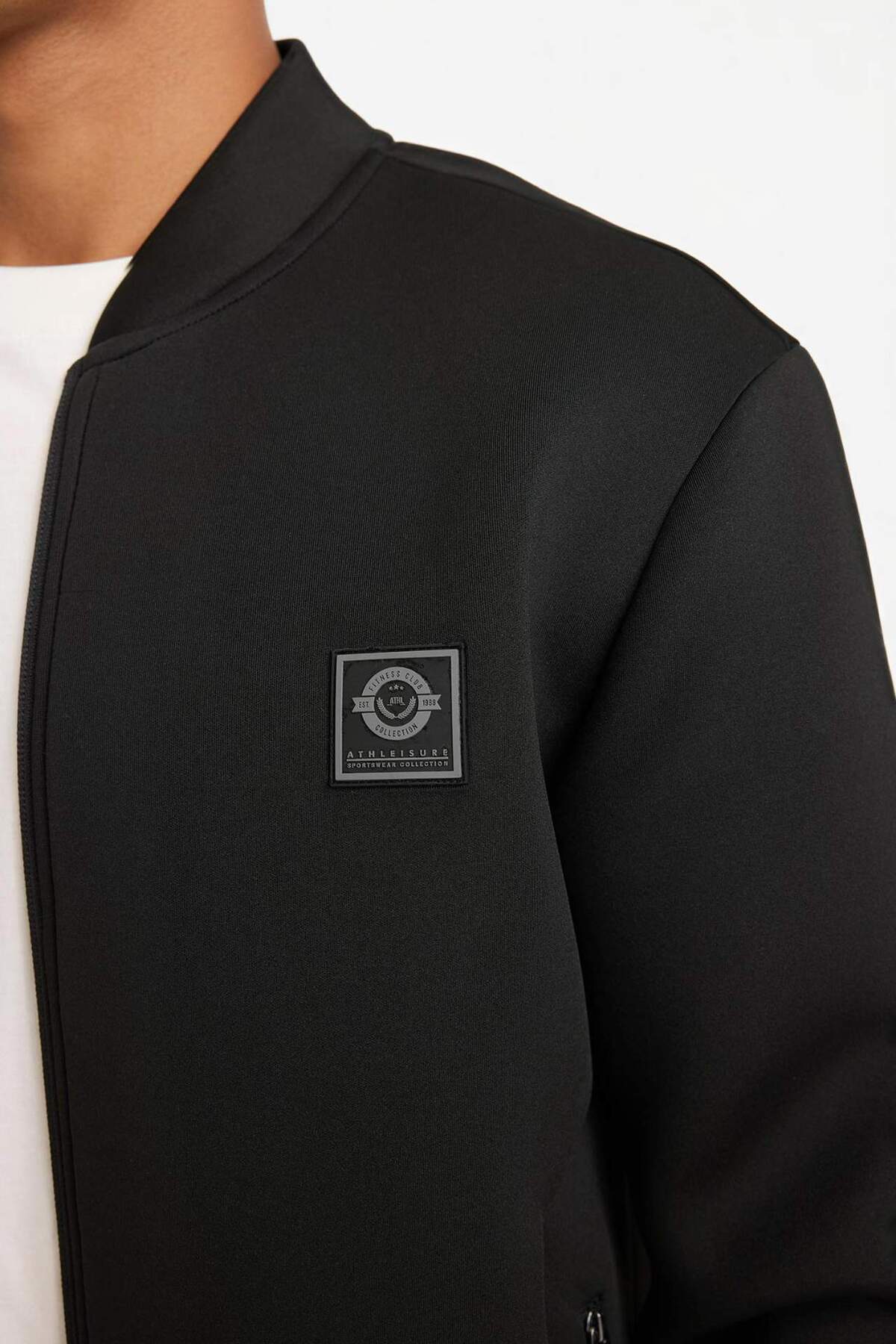 Defacto  Slım Fıt Kolej Yaka Bomber Hırka G3005AX26SP - Görsel 4