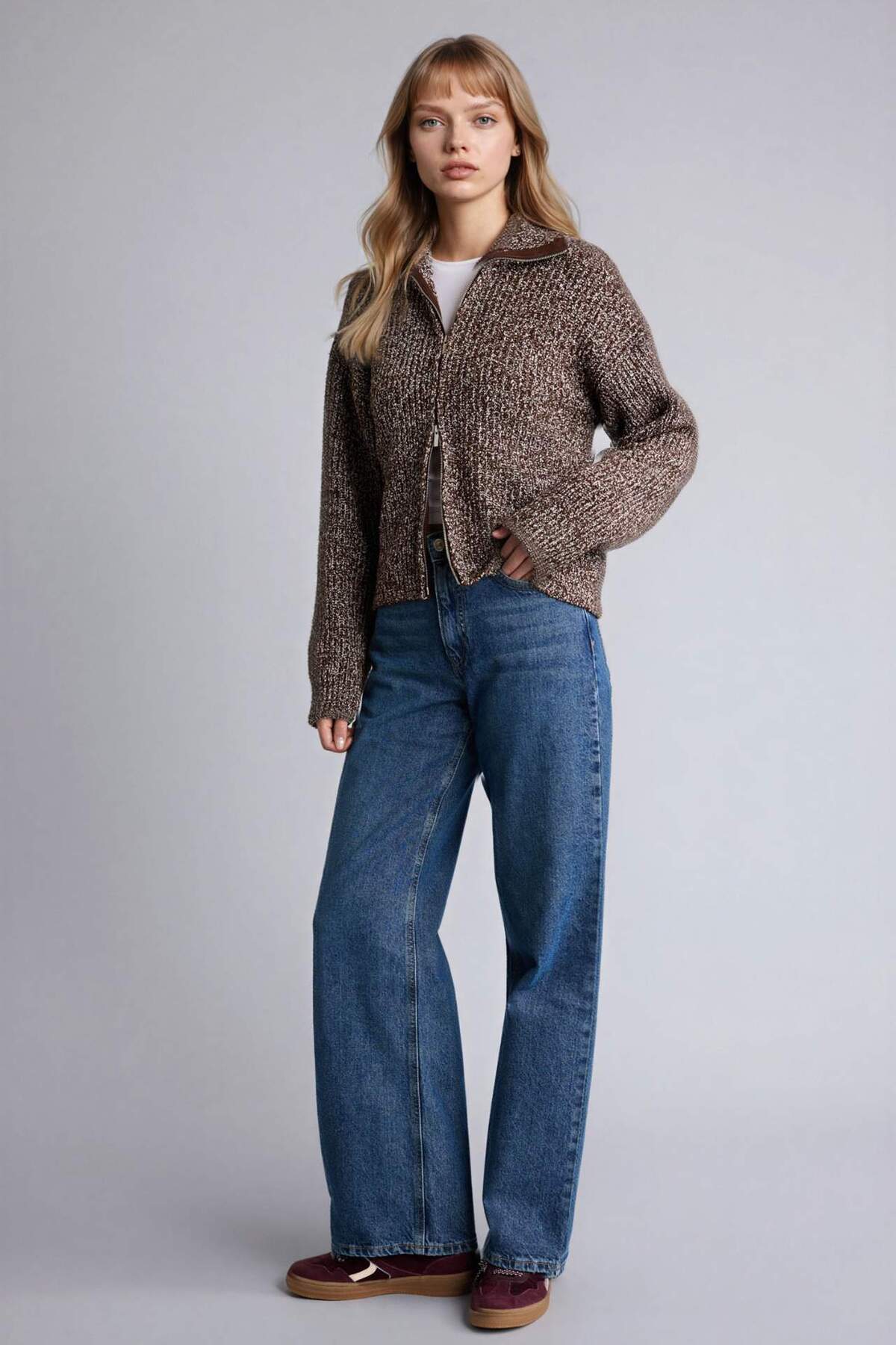 Defacto  Oversıze Kapüşonlu Hırka G6033AX25WN - Görsel 2