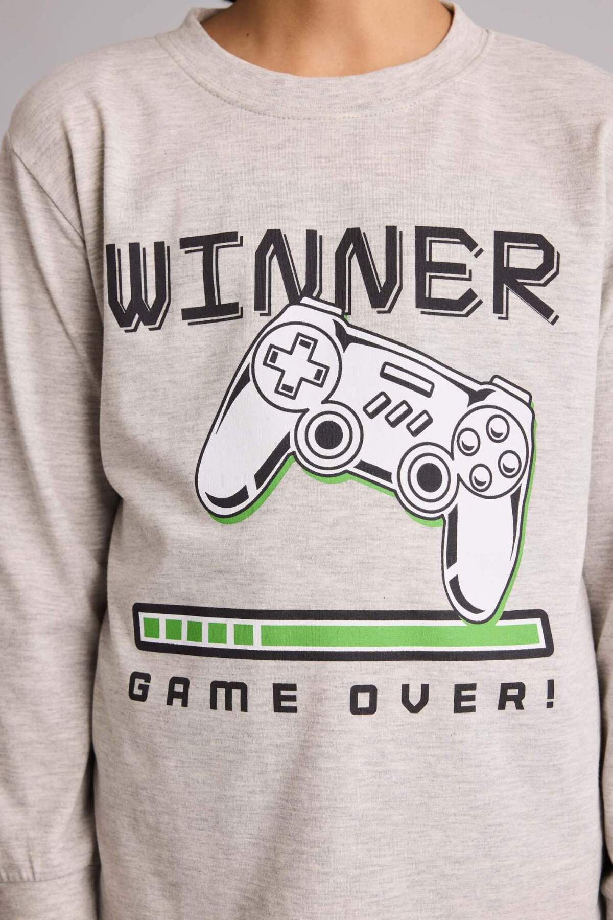 Defacto Regular Fıt 2'li Pijama Takımı Erkek Çocuk G9974A826SP fotoğrafı 5 (önizleme)