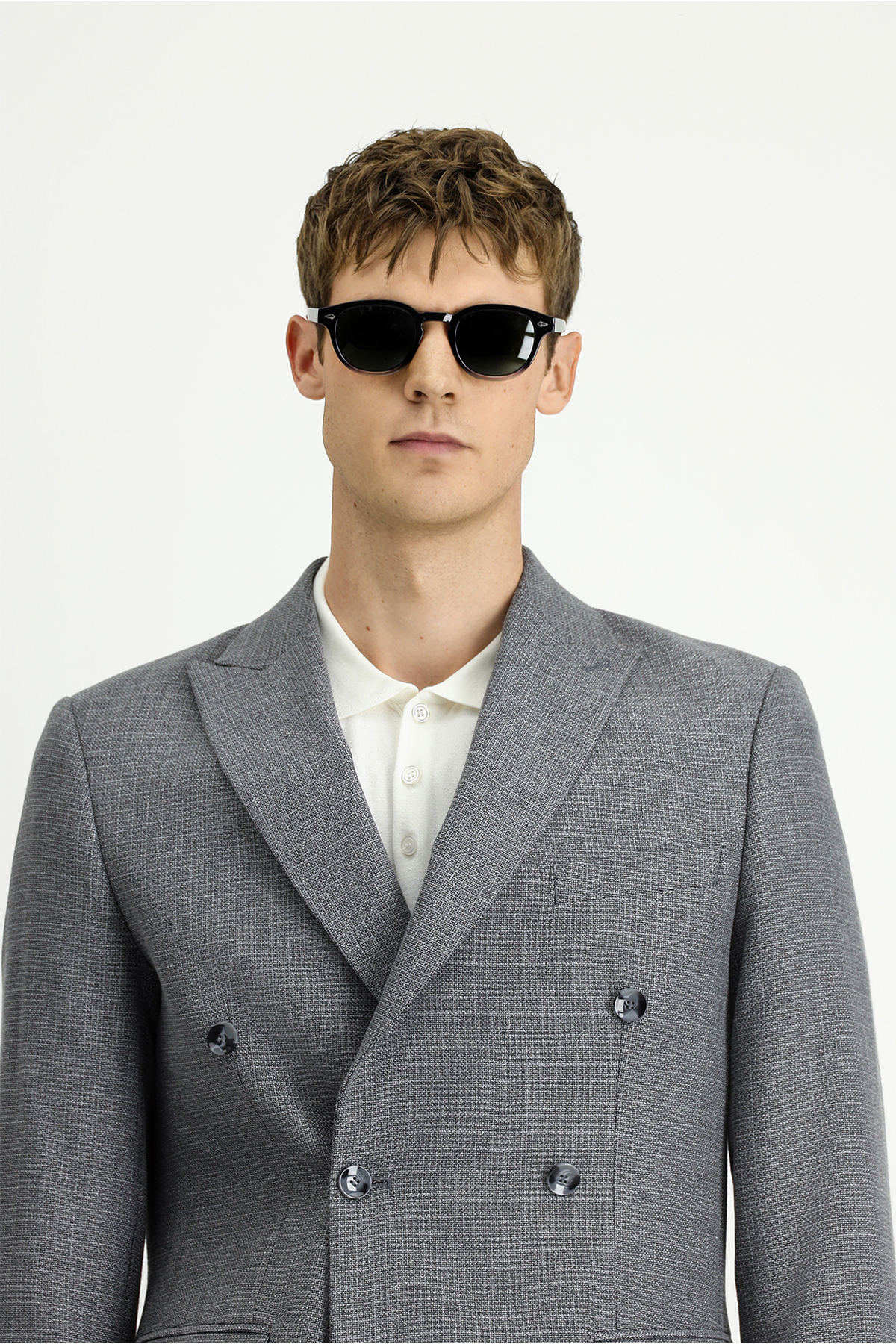 Kiğılı  Regular Fit Desenli Kruvaze Ceket - Görsel 4