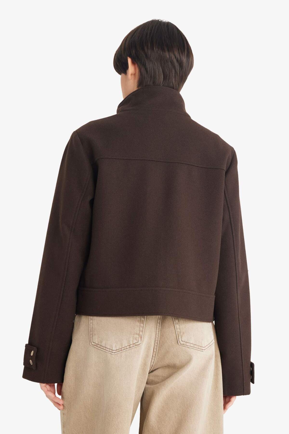 Defacto  Kısa Kaşe Mont G0870AX26SP - Görsel 5