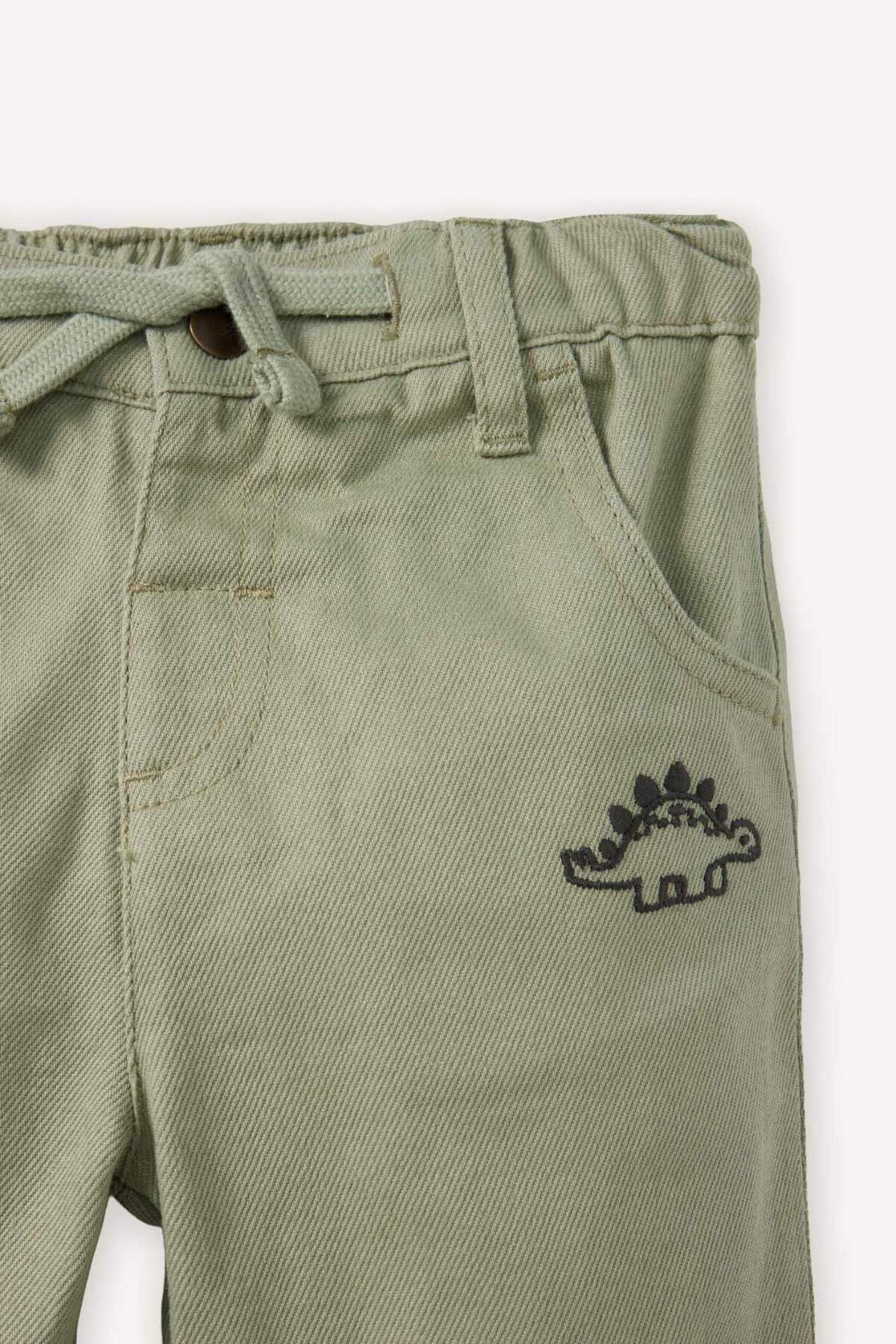 Defacto Dinozor Baskılı Gabardin Pantolon Erkek Bebek G6693A526SP fotoğrafı 5 (önizleme)