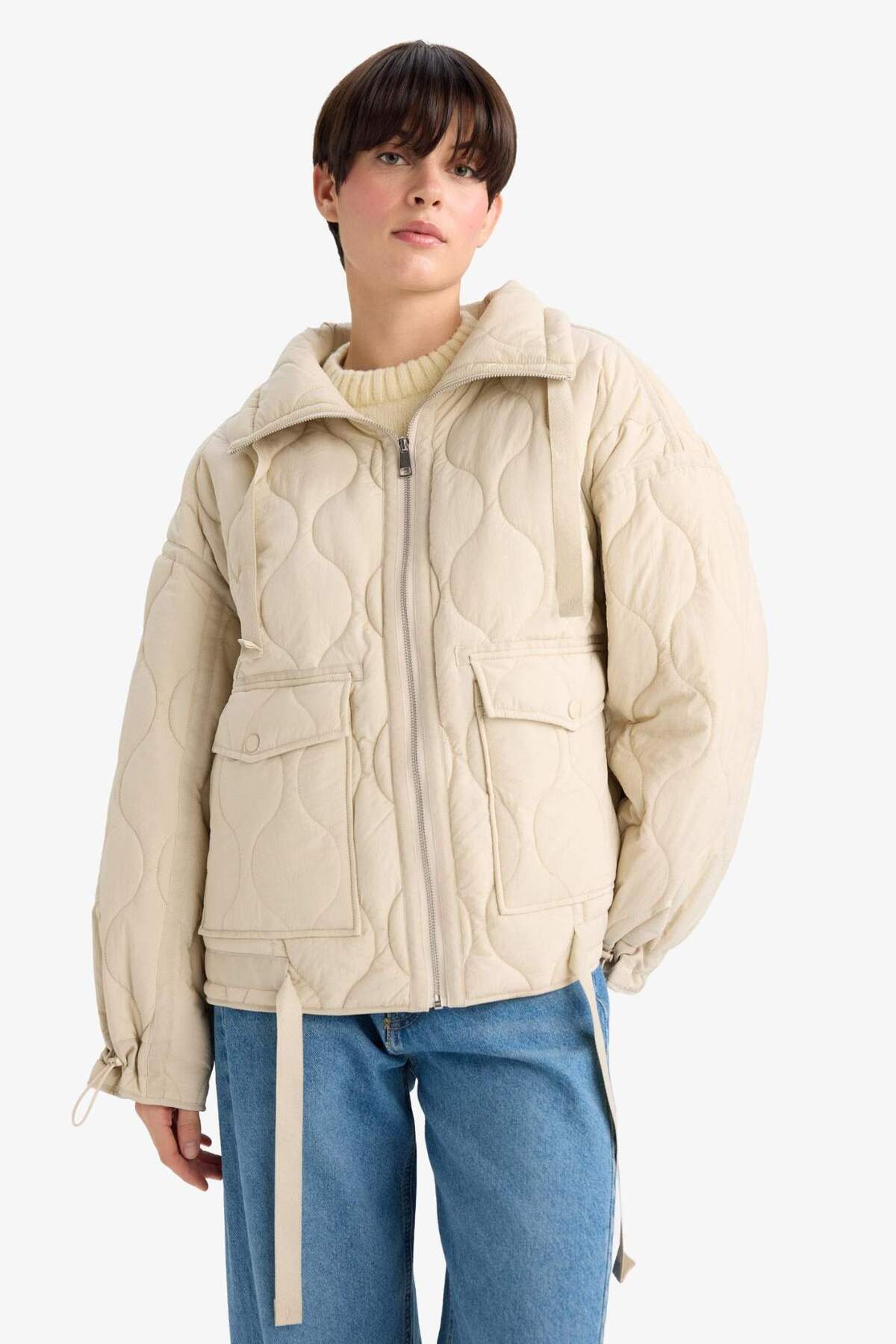 Defacto  Su Geçirmez Relax Fıt Mont G0770AX26SP - Görsel 4