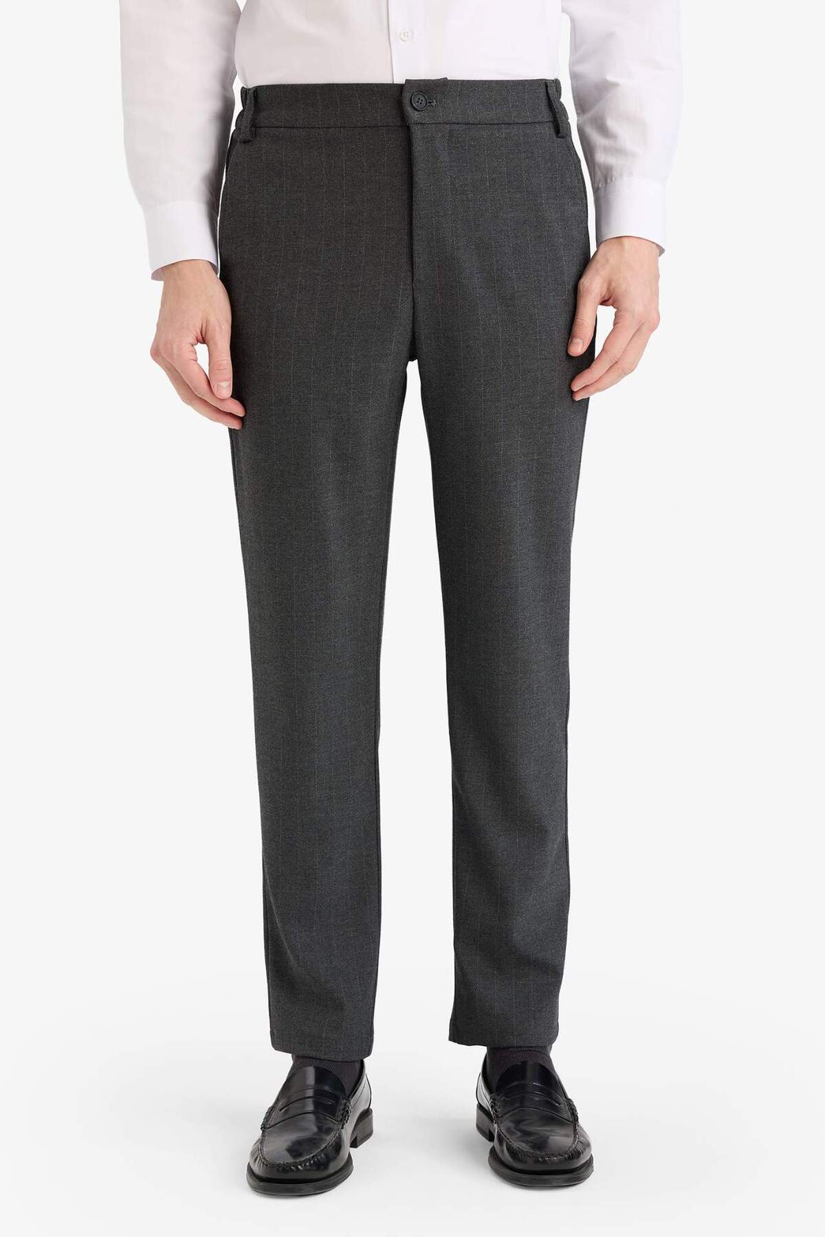 Tailored Fit Pantolon G7951AX25WN — خاکستری — تصویر 2 از 4