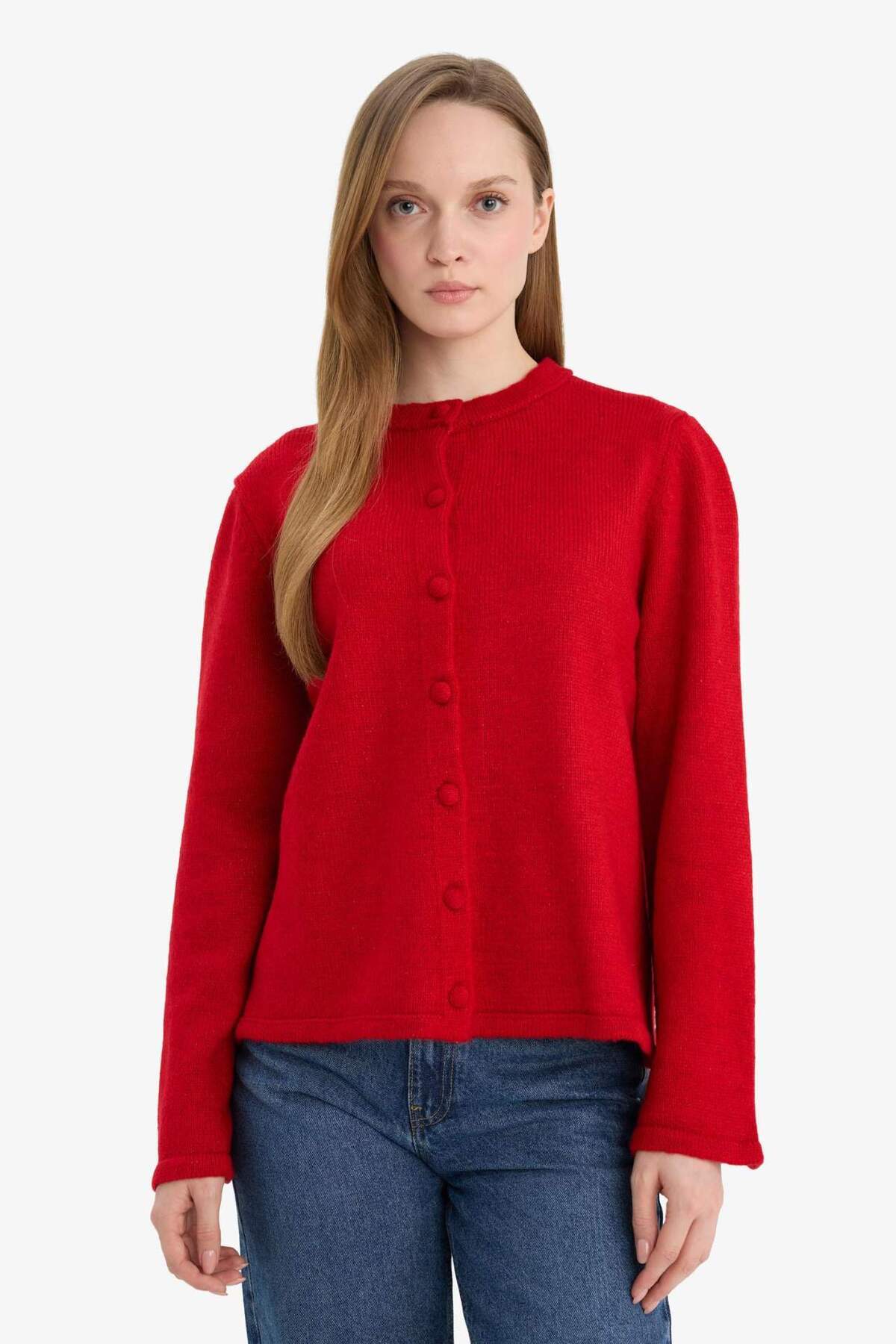 Defacto  Regular Fit Triko Hırka G8578AX26SP - Görsel 4