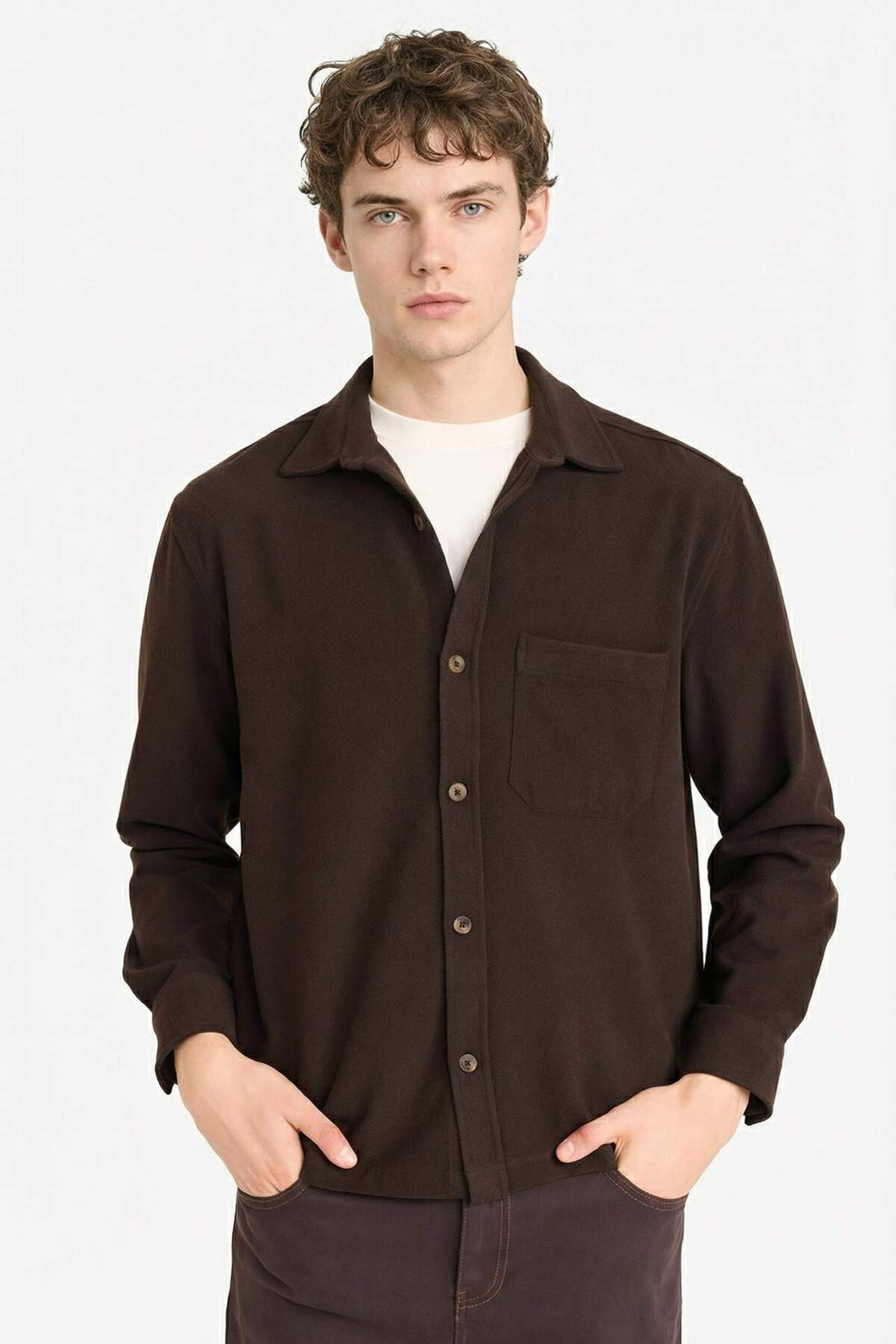 DeFacto Regular Fit Flanel Gömlek G8116AX25WN