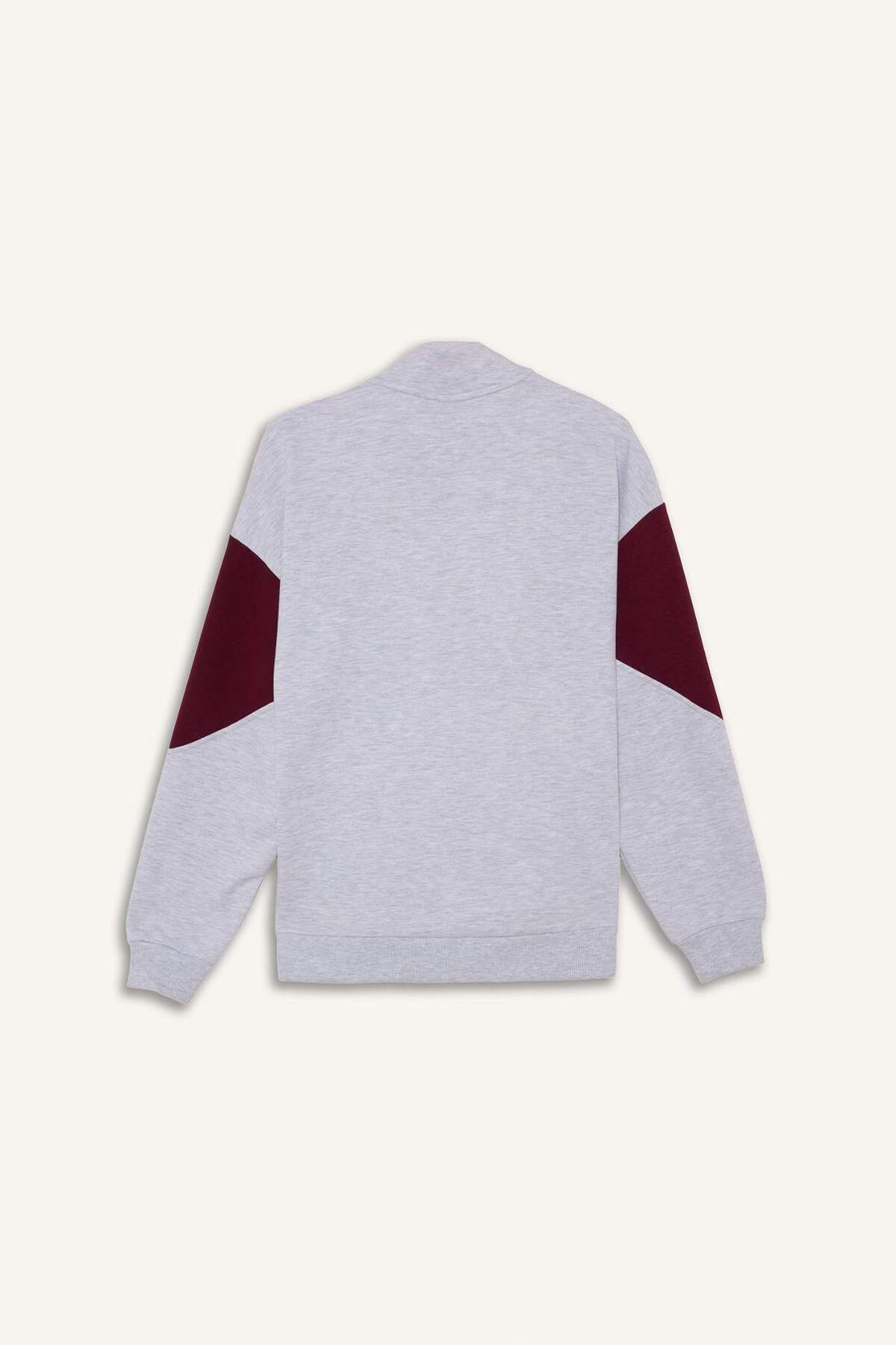 Airtech NBA Boston Celtics Oversize Fit Yarım Fermuarlı Modal Sporcu Sweatshirt G5482AX25AU — خاکستری — تصویر 8 از 8