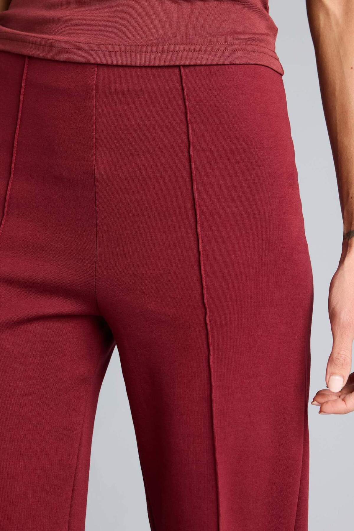 DeFacto Straight Fit Beli Lastikli Kalın Eşofman Altı F8513AX25AU görsel 4