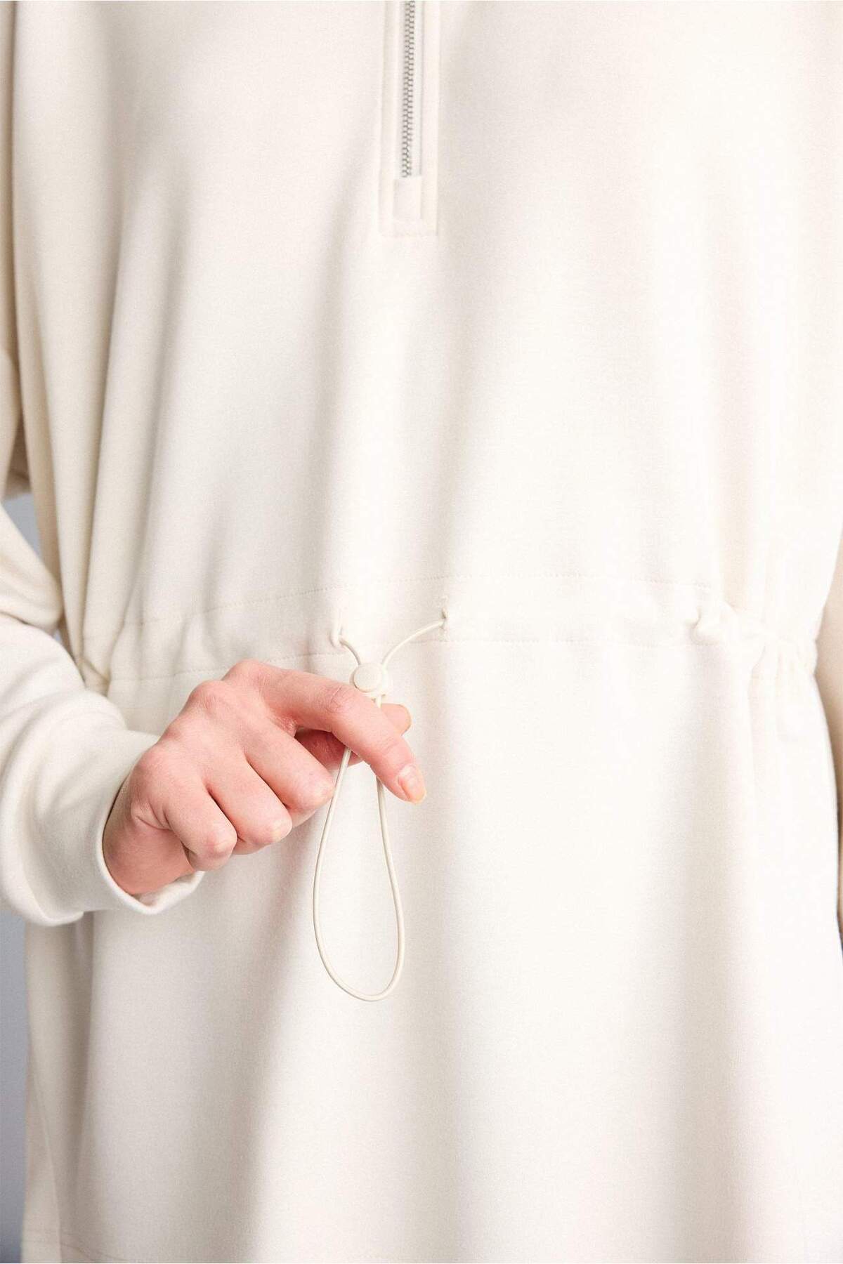 Defacto  Long Fıt Dik Yaka Modal Sporcu Sweatshirt F9065AX26SP - Görsel 6