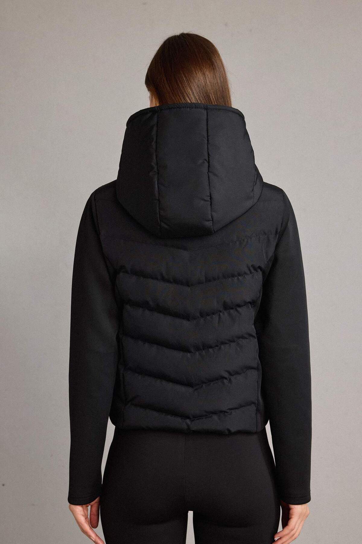 Defacto  Rüzgar Geçirmez Kapüşonlu Şişme Mont G8257AX25WN - Görsel 5