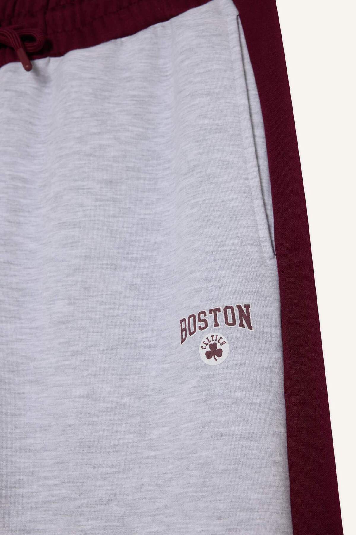 DeFacto Aırtech NBA Boston Celtics Wide Leg Cepli Geniş Paça Standart Boy Modal Sporcu Pantolon G5485AX25AU görsel 8