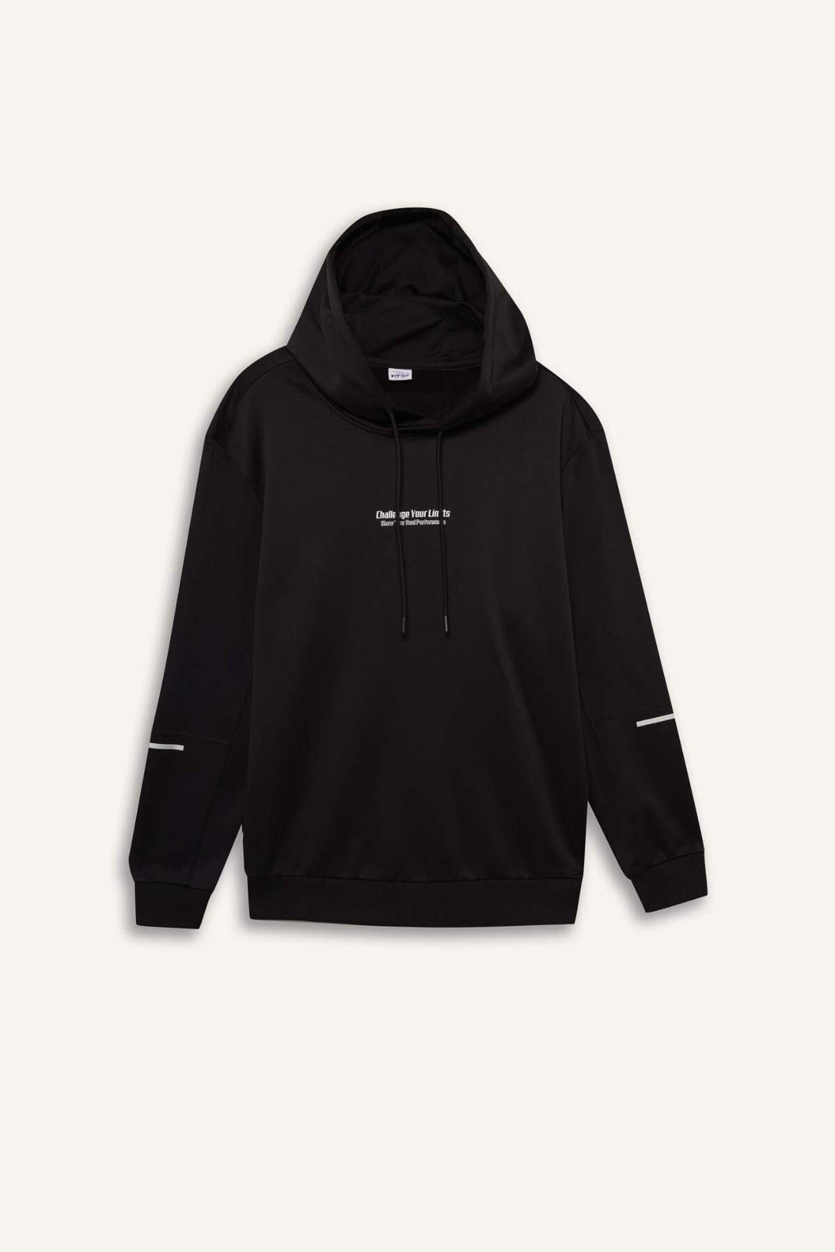 DeFacto Sıcak Tutan Standart Fit Kapüşonlu Sporcu Sweatshirt D3736AX25WN görsel 7