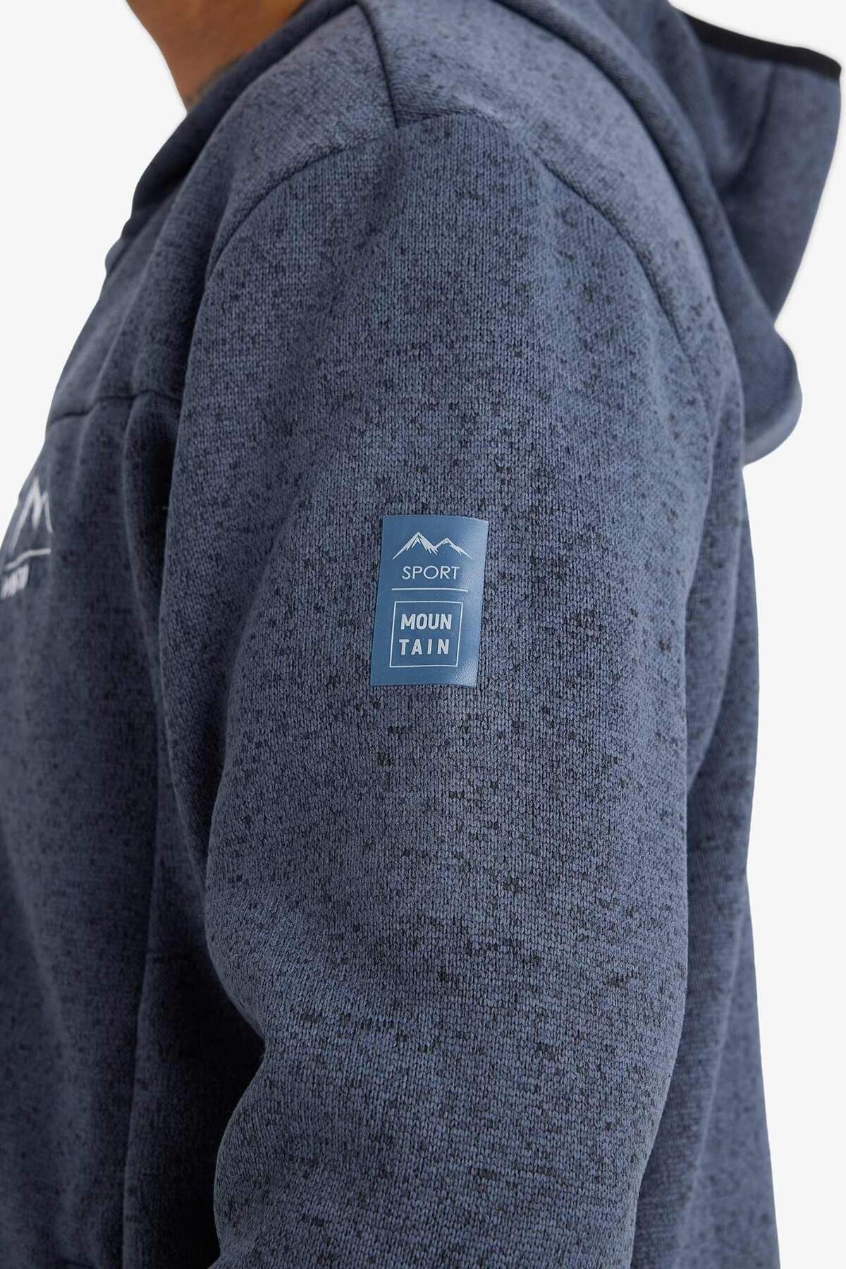 Defacto  Standart Fit Kapüşonlu İçi Yumuşak Tüylü Fermuarli Polar Hırka F3811AX25WN - Görsel 5