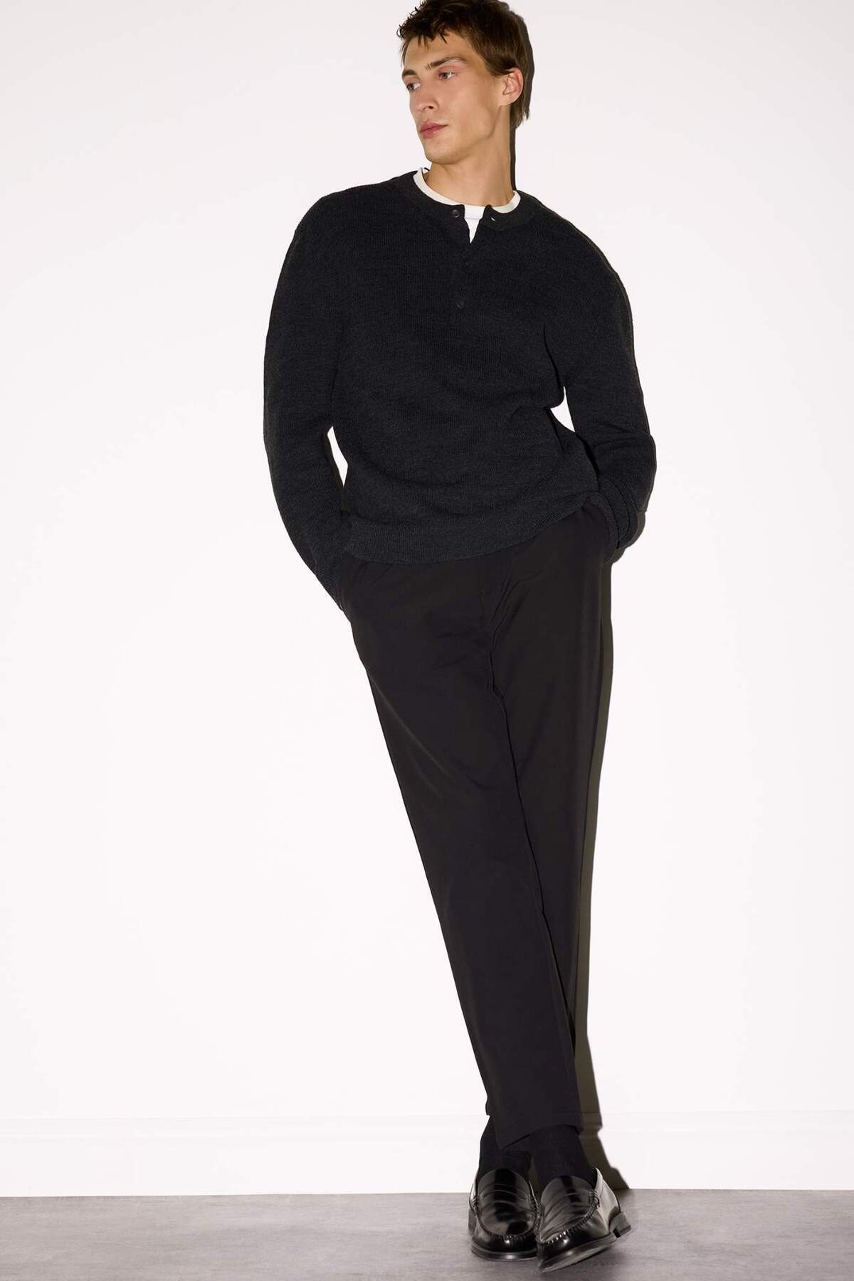 DeFacto Sıcak Tutan Jogger Fit Kısa Paça Pantolon F1673AX25WN — مشکی