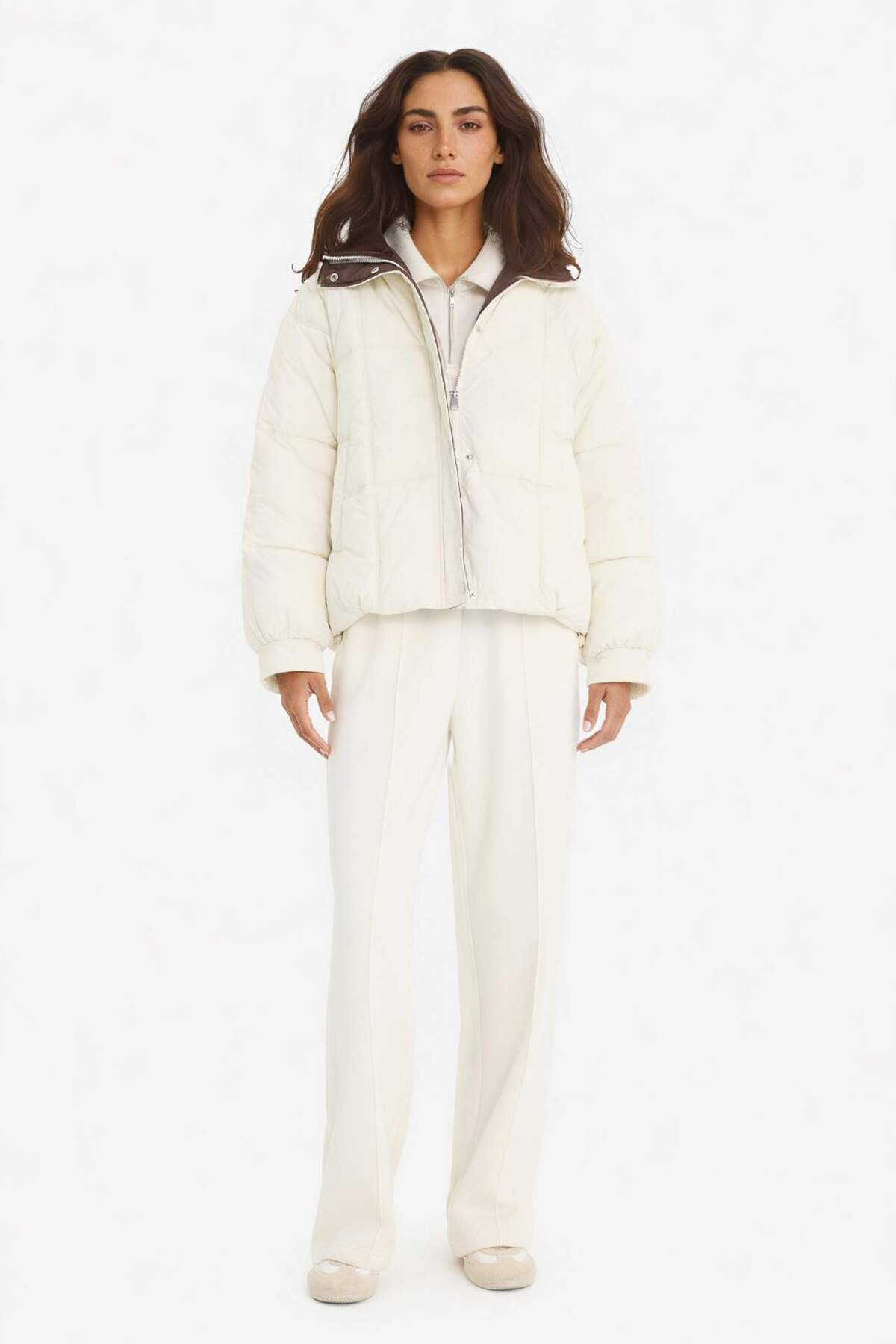 Defacto  Regular Fit Kapüşonlu Fermuarlı Şişme Mont F2144AX25WN - Görsel 2