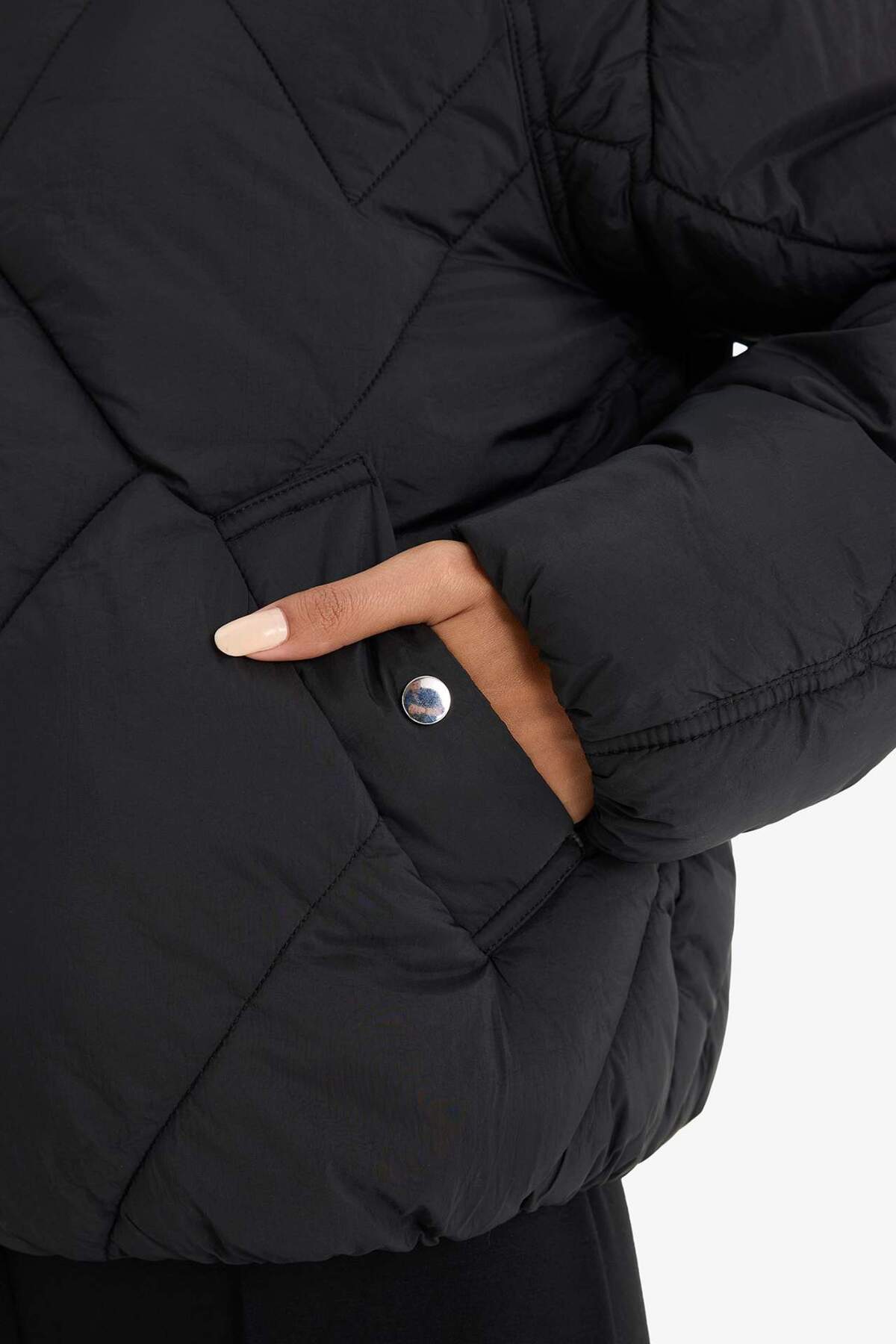 Defacto  Su Geçirmez Regular Fıt Kapüşonlu Mont F2803AX25WN - Görsel 6