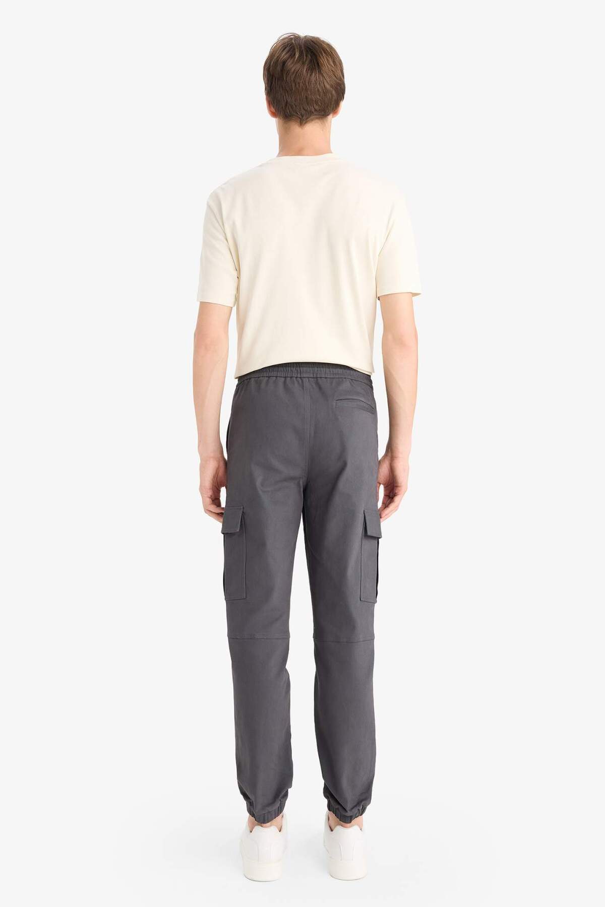 DeFacto Kargo Cepli Jogger Paça Pantolon F2044AX25WN görsel 6