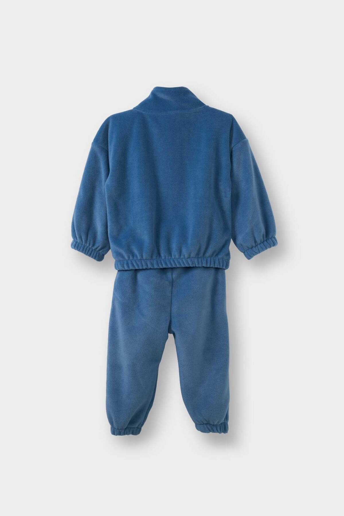 Defacto 2'li Takım Polar Yarım Fermuarlı Sweatshirt Eşofman Altı Erkek Bebek G4394A525WN fotoğrafı 6 (önizleme)