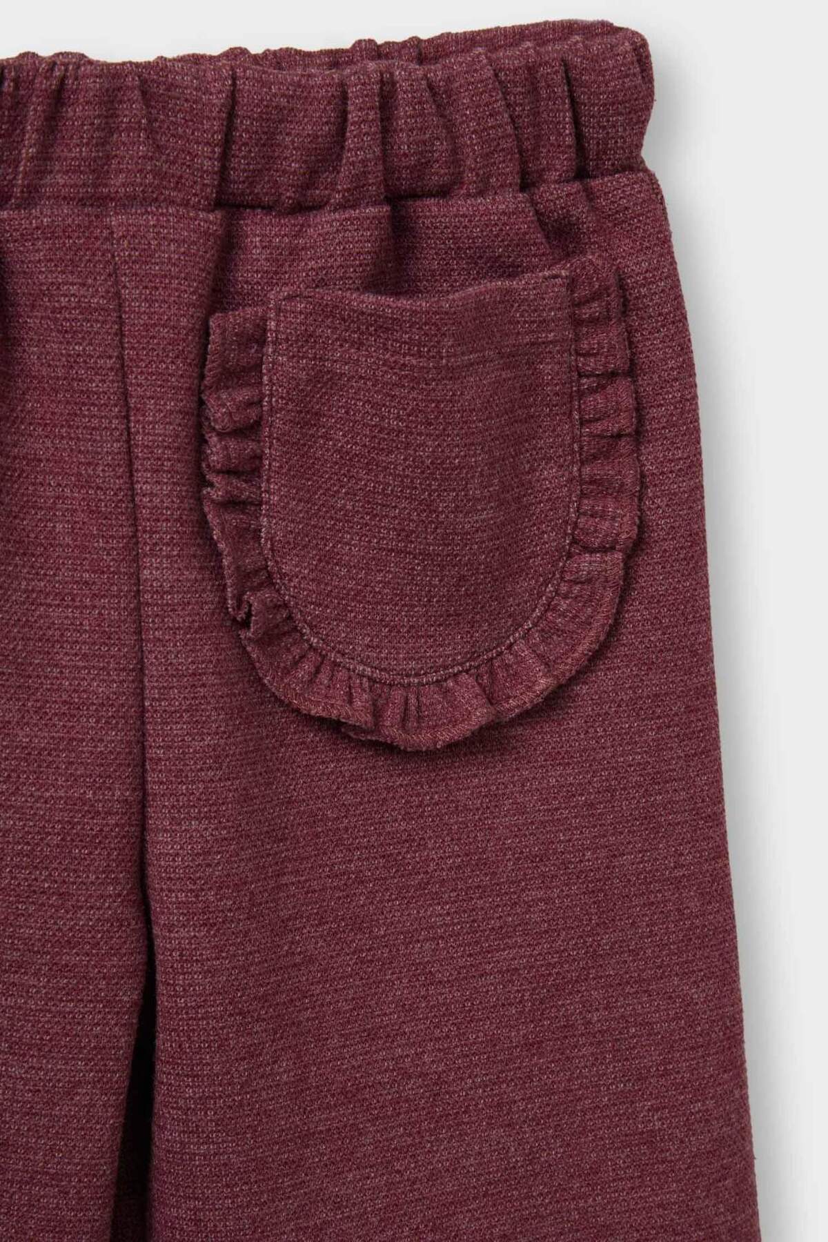 Defacto Beli Lastikli Pantolon Kız Bebek G2765A525AU fotoğrafı 3 (önizleme)