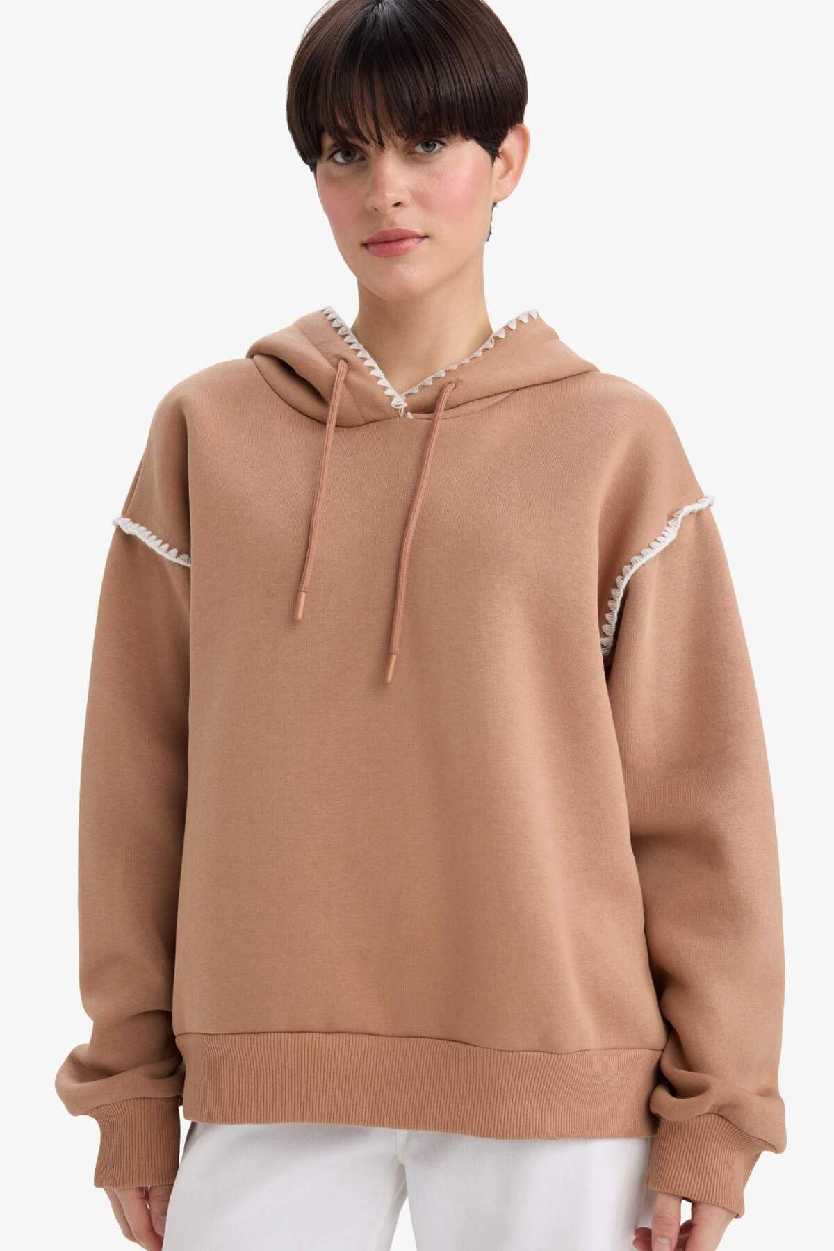 DeFacto Overshirt Fit Kapüşonlu Sweatshirt G3318AX25AU