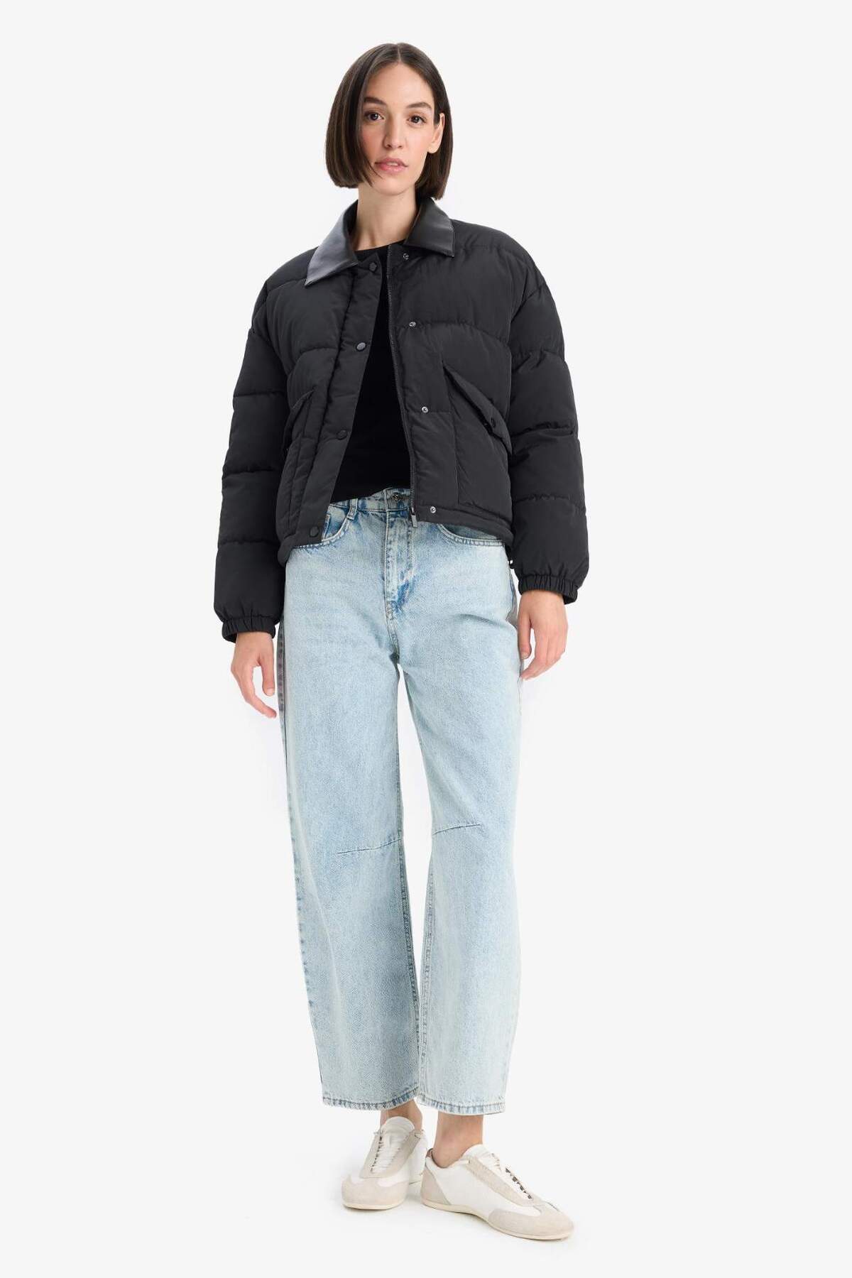 Defacto  Su Geçirmez Regular Fıt Polo Yaka Mont F2822AX25WN - Görsel 6