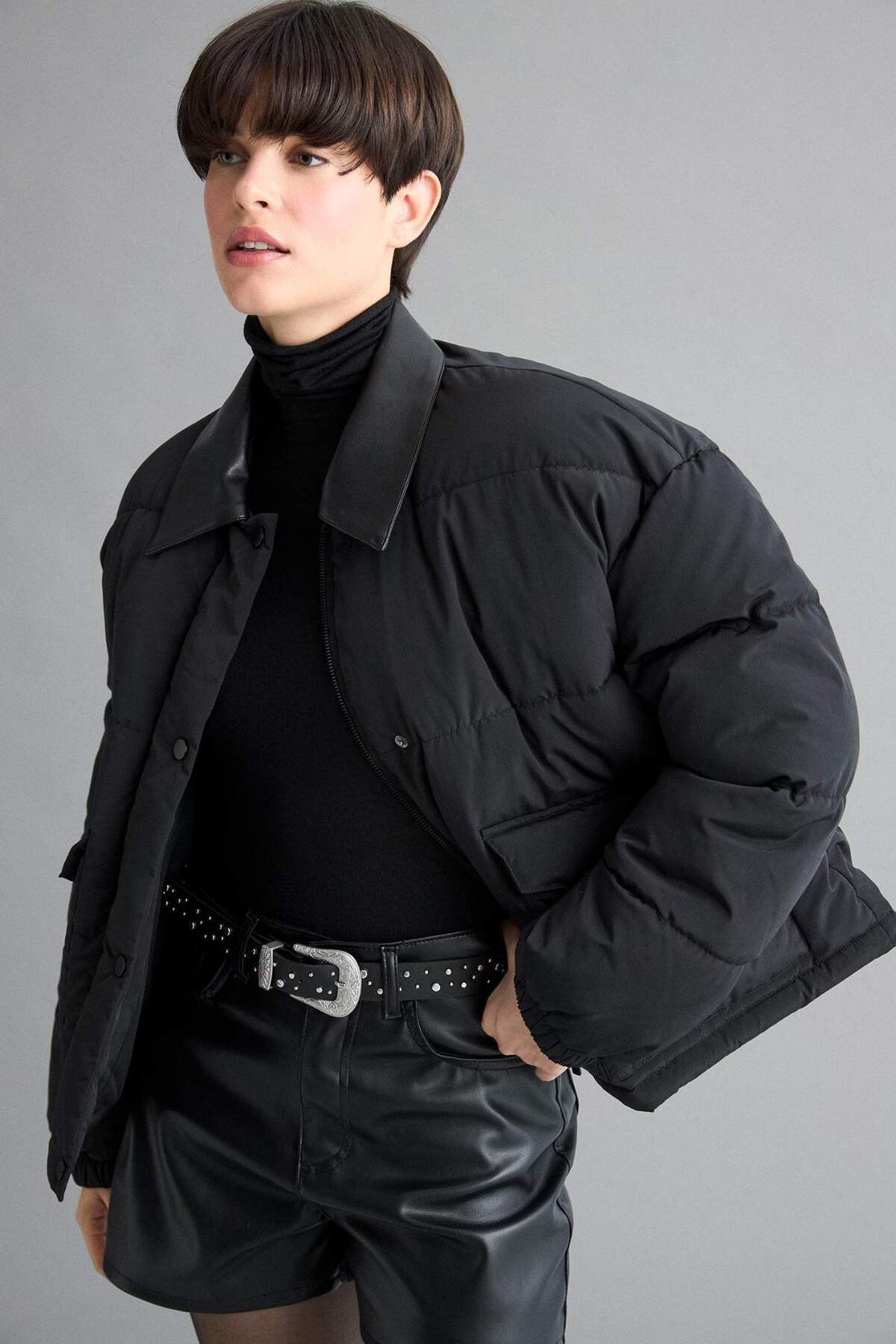 Defacto  Su Geçirmez Regular Fıt Polo Yaka Mont F2822AX25WN - Görsel 3