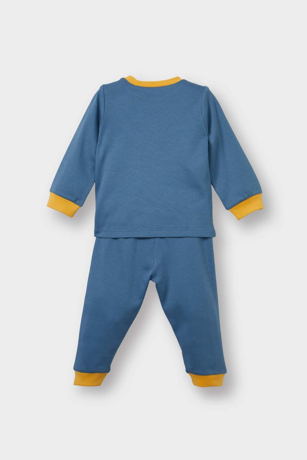 Defacto Erkek Bebek Disney Winnie The Pooh Pijama Takımı Uzun Kollu Üst Uzun Alt F4582A525WN fotoğrafı 4 (önizleme)