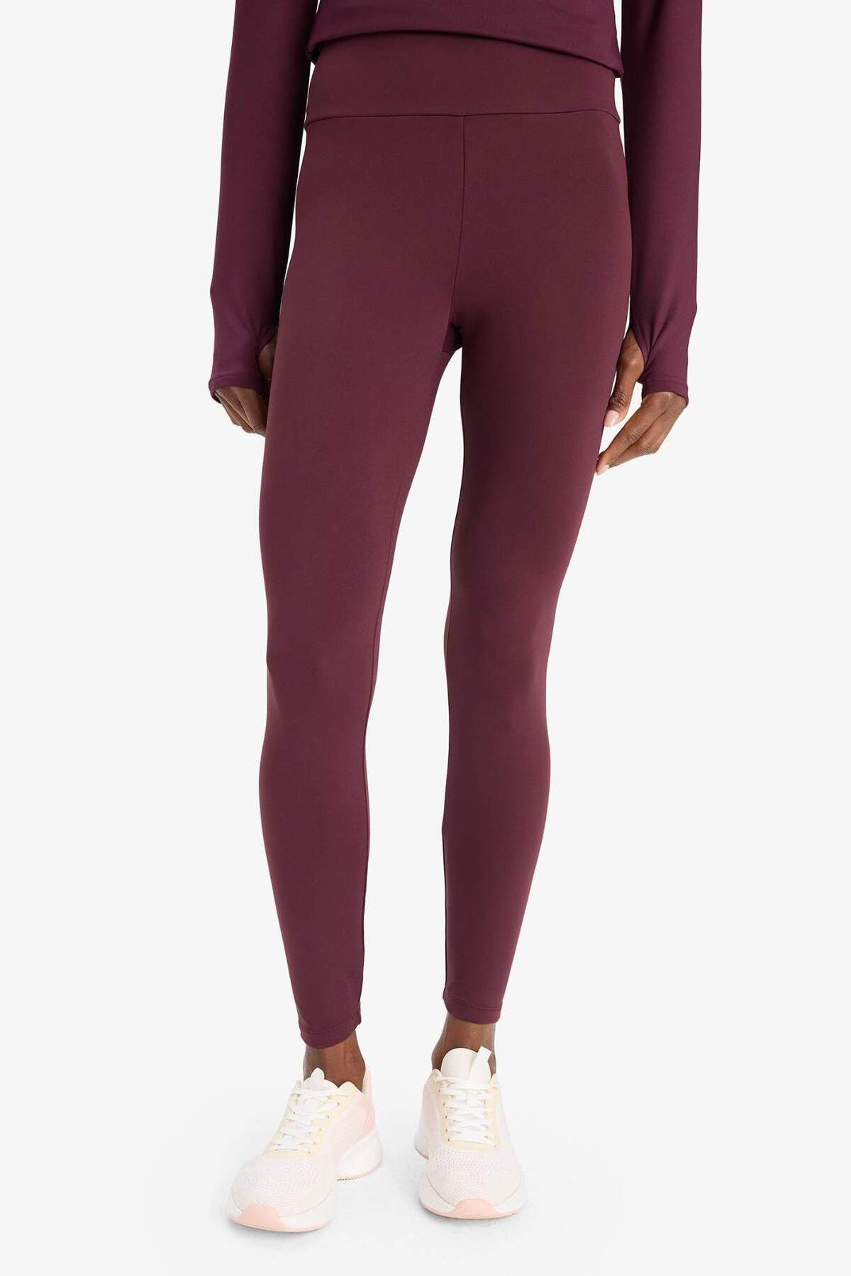 Defacto  Warmtech Toparlayıcı Yüksek Bel İçi Yumuşak Tüylü Beli Saran Basic Düz Sporcu Tayt W8206AZ25AU - Görsel 6