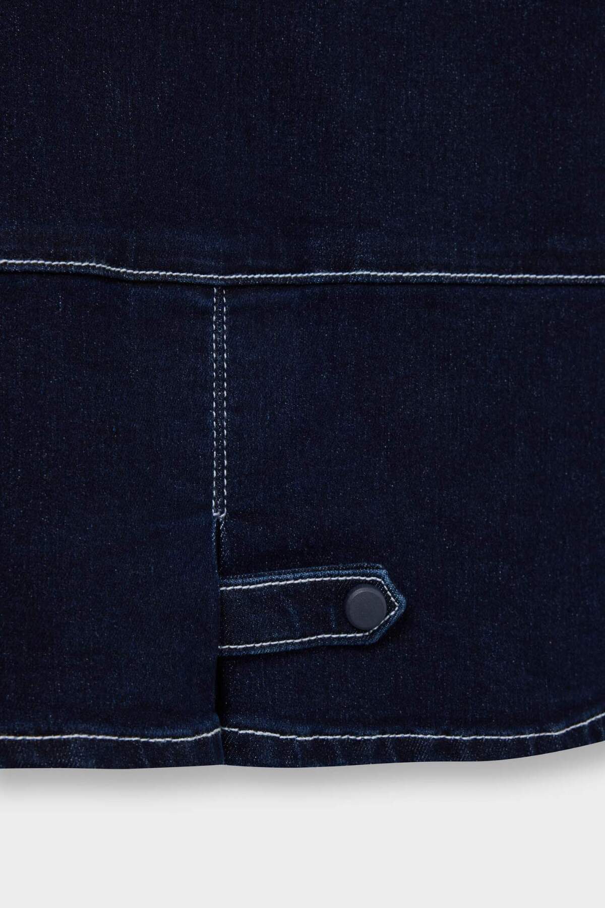 Defacto Kapüşonlu Düğmeli Denim Ceket Erkek Bebek F6269A525AU fotoğrafı 7 (önizleme)