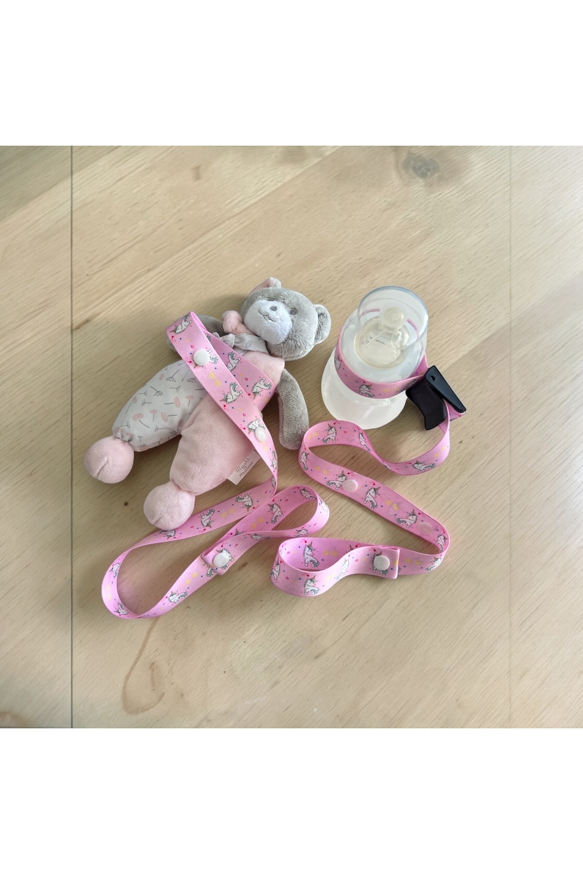 Honki Ponki 2'li Set-Oyuncak Biberon Suluk Askısı - UNICORN fotoğrafı 4 (önizleme)