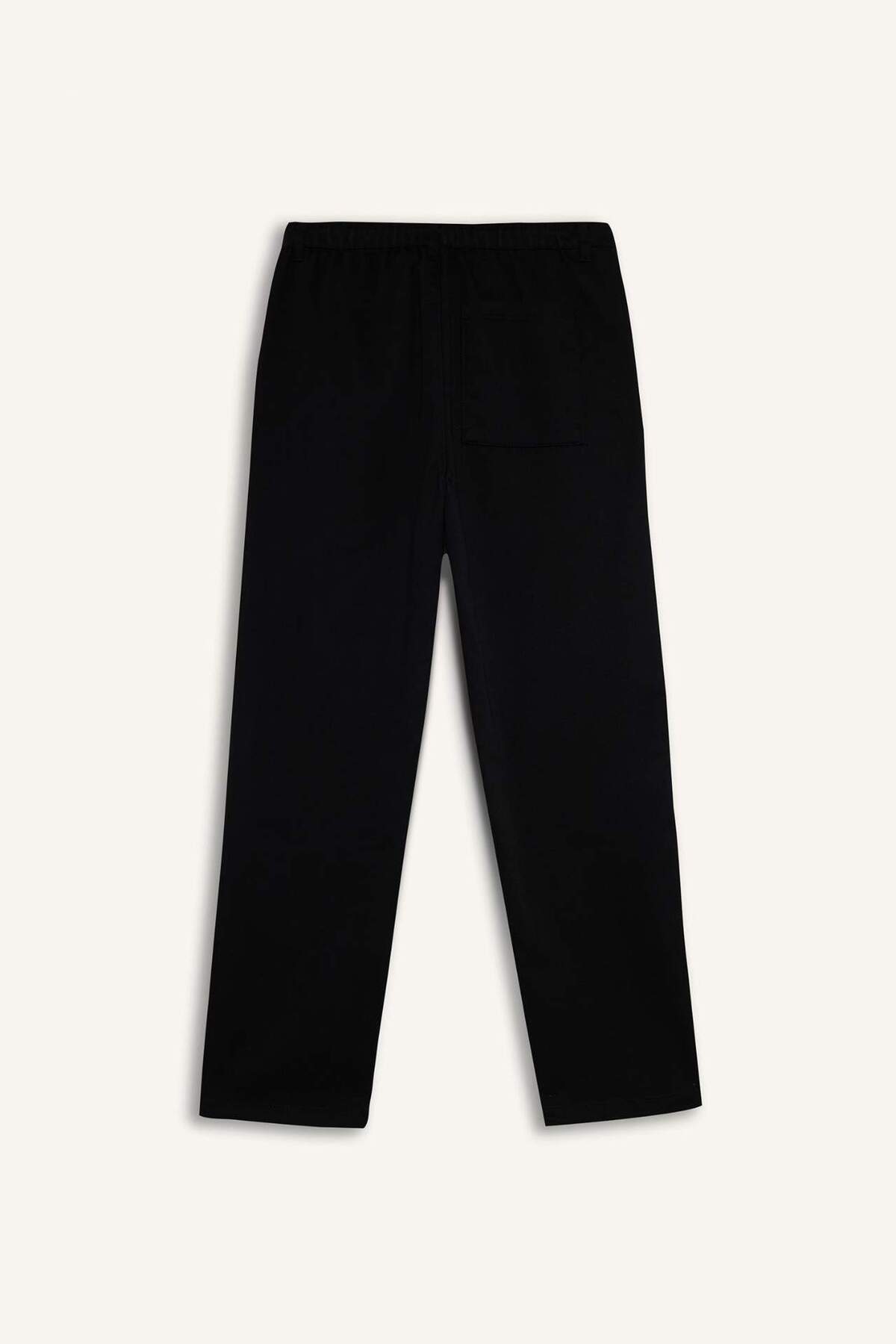 Beli Bağcıklı Wide Leg Pantolon F6131AX25AU — مشکی — تصویر 6 از 6