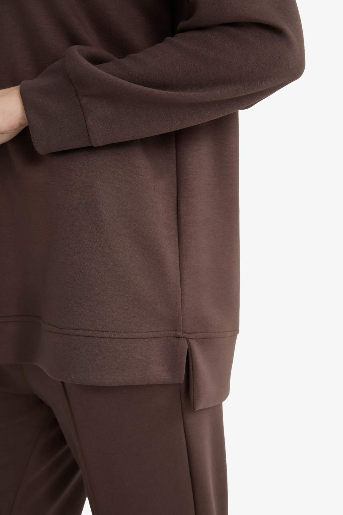 DeFacto Regular Fit Bisiklet Yaka Uzun Kollu Tunik F5117AX25AU görsel 5