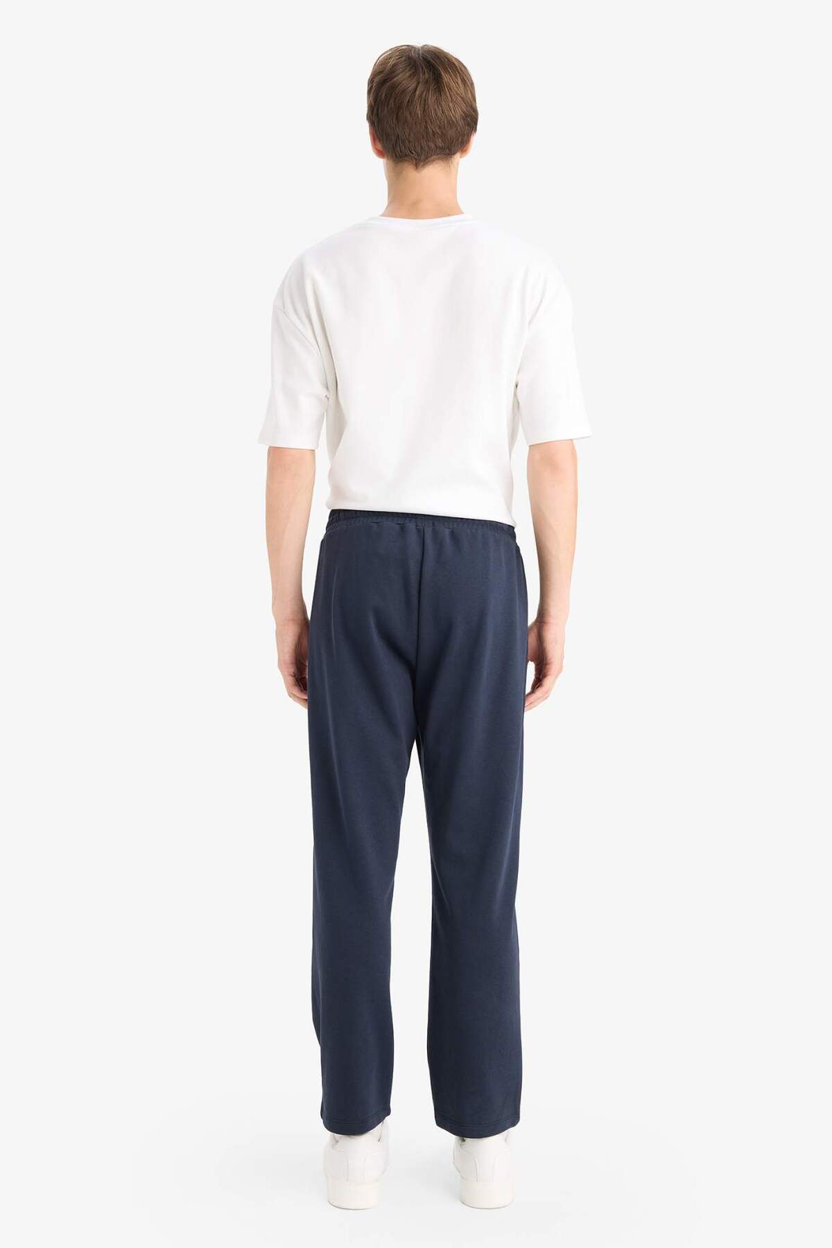 Defacto  Regular Fit Basic Düz Beli Bağcıklı Düz Paça Cepli Eşofman Altı D6762AX25AU - Görsel 6