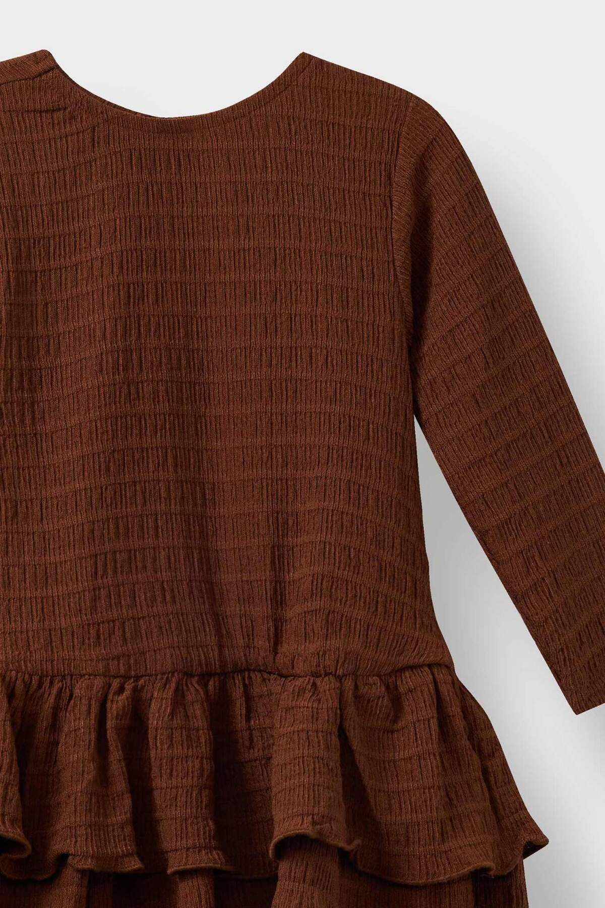 Defacto Uzun Kollu Elbise Kız Bebek G1371A525AU fotoğrafı 4 (önizleme)