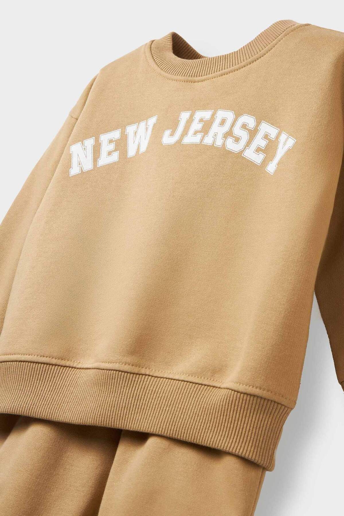 Defacto 2'li Takım Baskılı Sweatshirt Eşofman Altı Erkek Bebek E8985A525AU fotoğrafı 3 (önizleme)