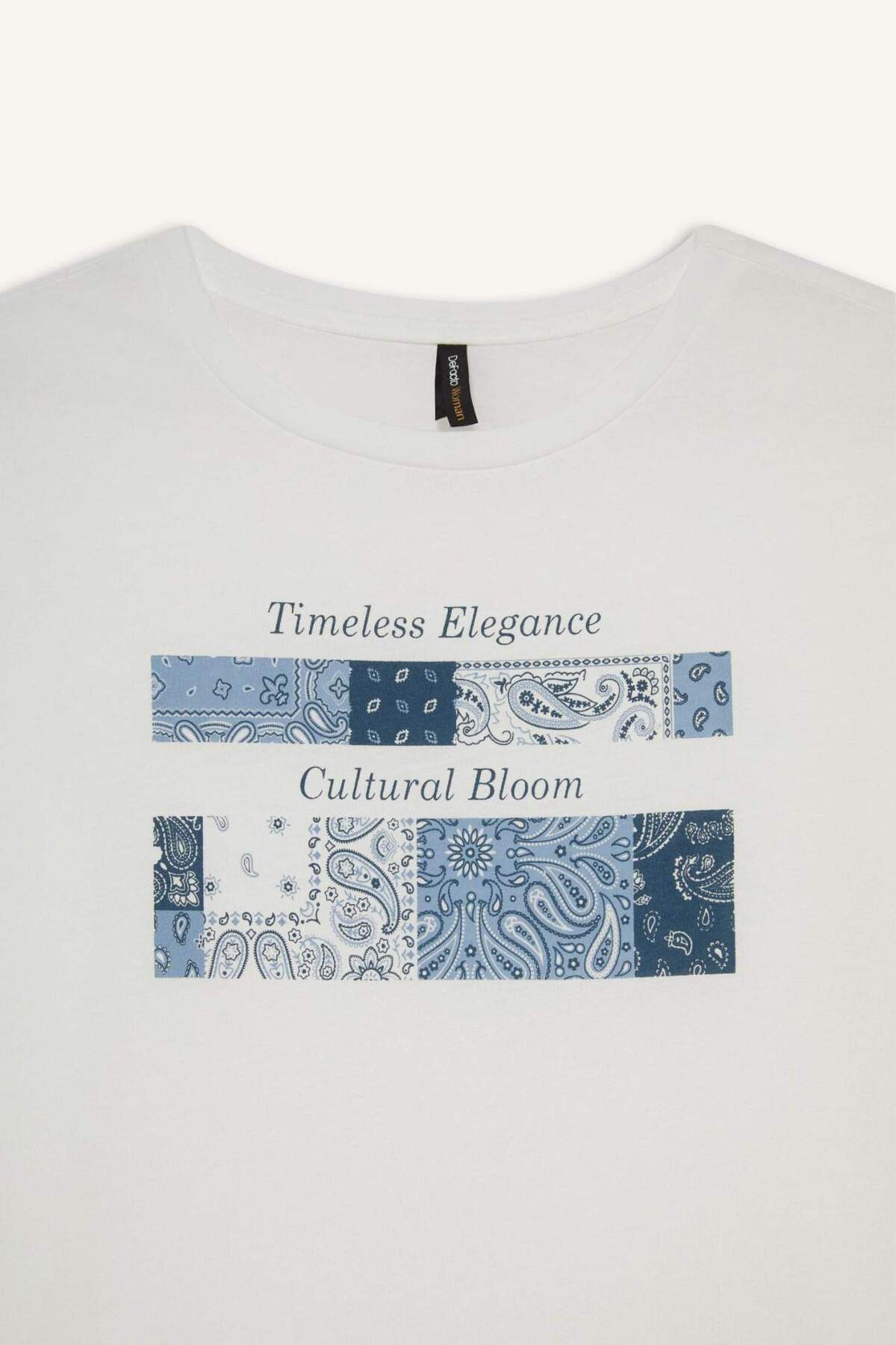 Defacto  Regular Fıt Bisiklet Yaka Kısa Kollu Tişört G0427AX25AU - Görsel 8