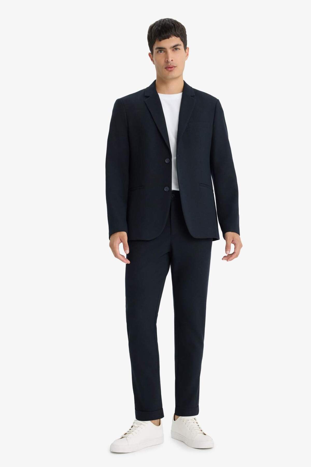 Defacto  Modern Fit Düğmeli Cepli Blazer Ceket F2347AX25AU - Görsel 6