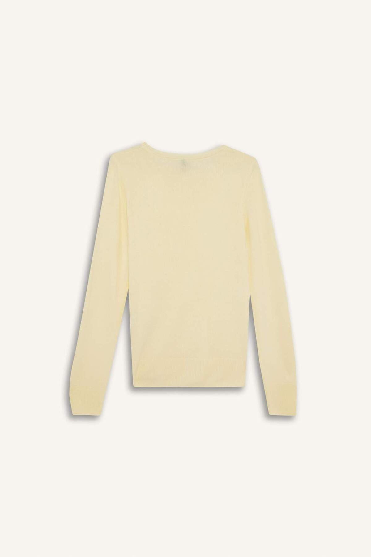 Defacto  Regular Fit Bisiklet Yaka Triko Kazak F7091AZ25WN - Görsel 8