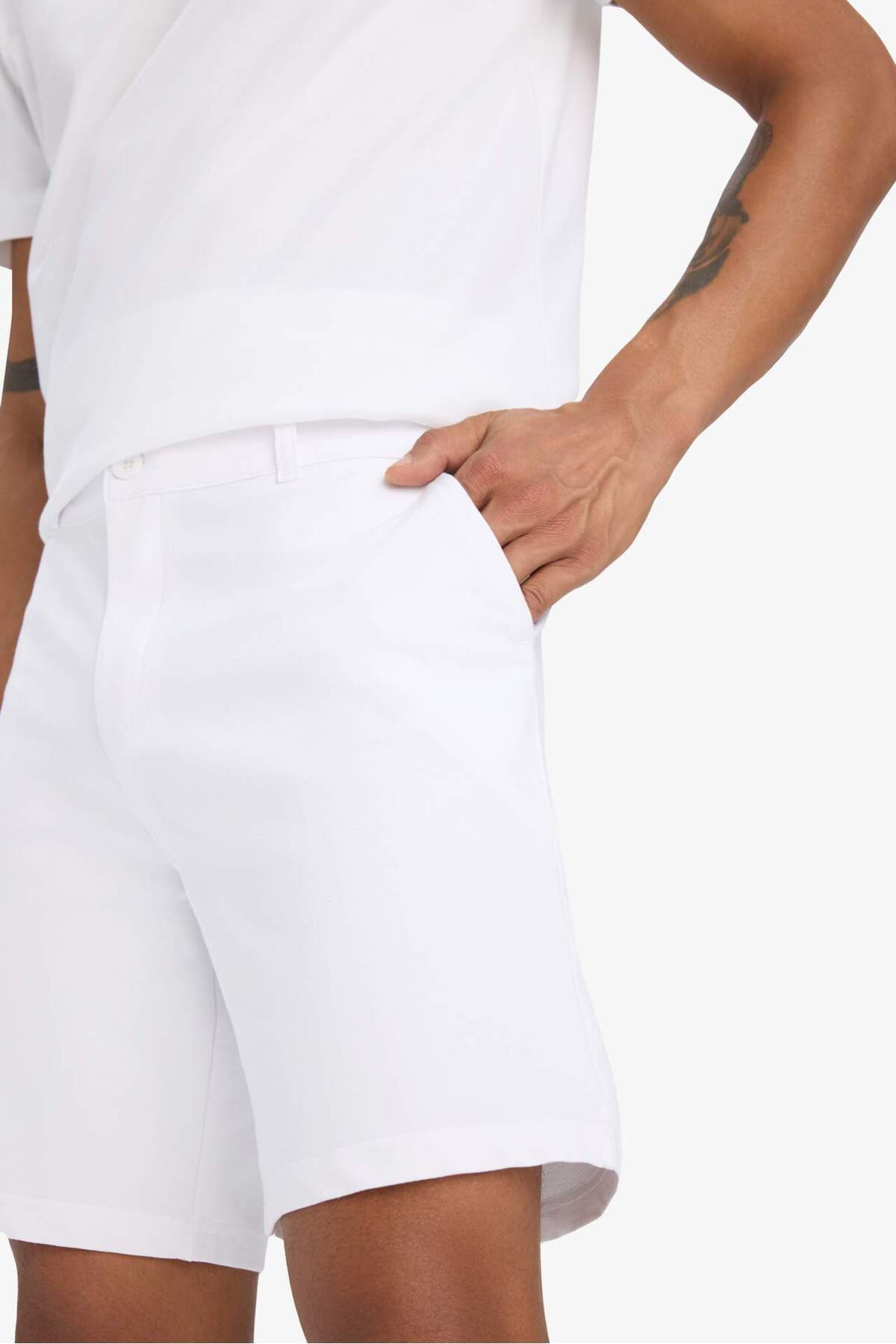 DeFacto Standart Fit Sporcu Kısa Paça Şort B1170AX25SP görsel 6