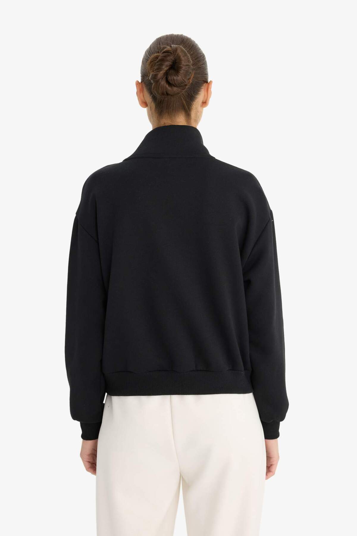 Defacto  Relax Fit Kolej Yaka Baskılı Bomber Hırka F0310AX25AU - Görsel 6