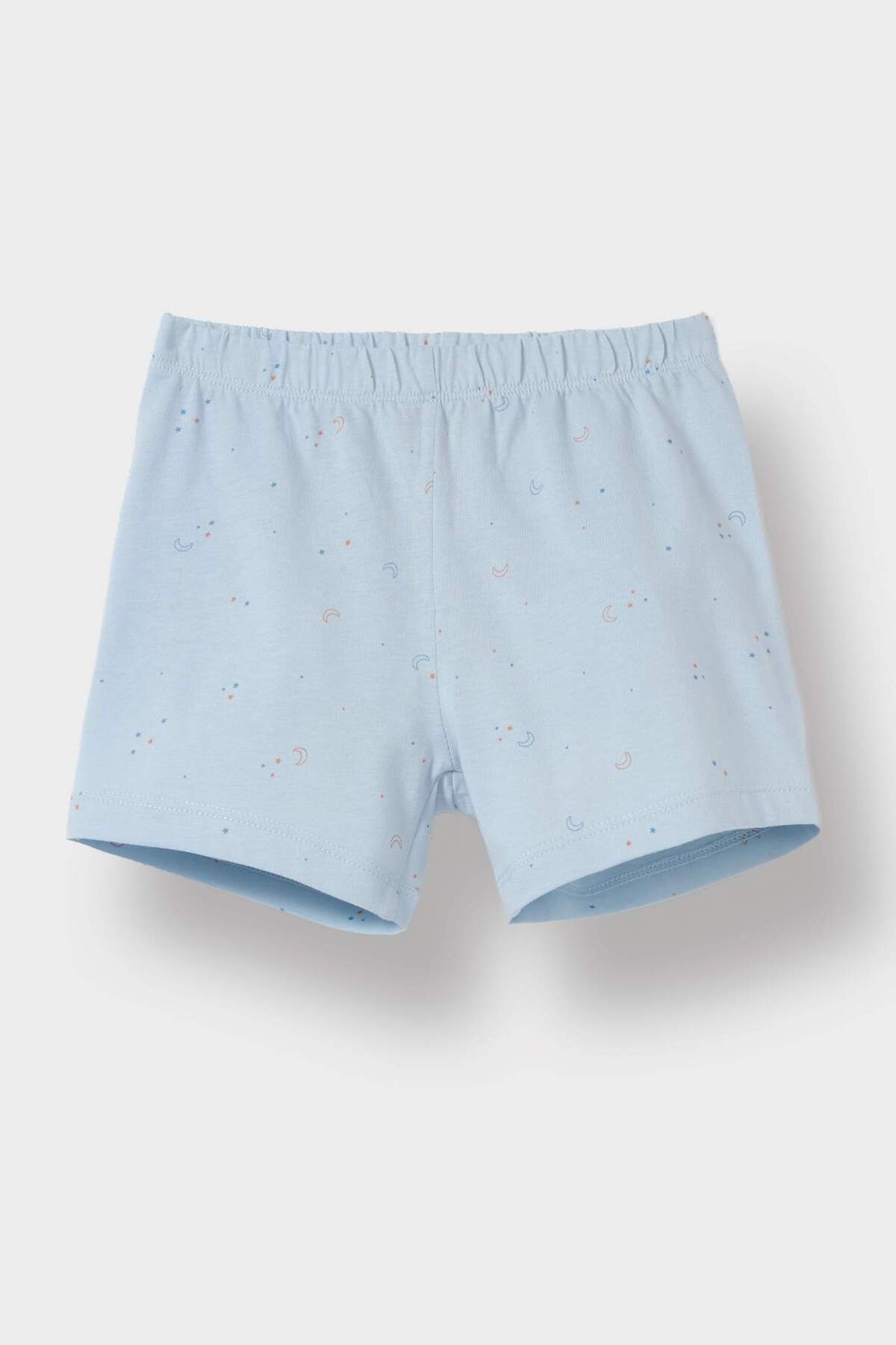 Defacto %100 Pamuklu Uzay Baskılı Beli Lastikli Pijama Takımı Erkek Bebek E4788A525HS fotoğrafı 3 (önizleme)