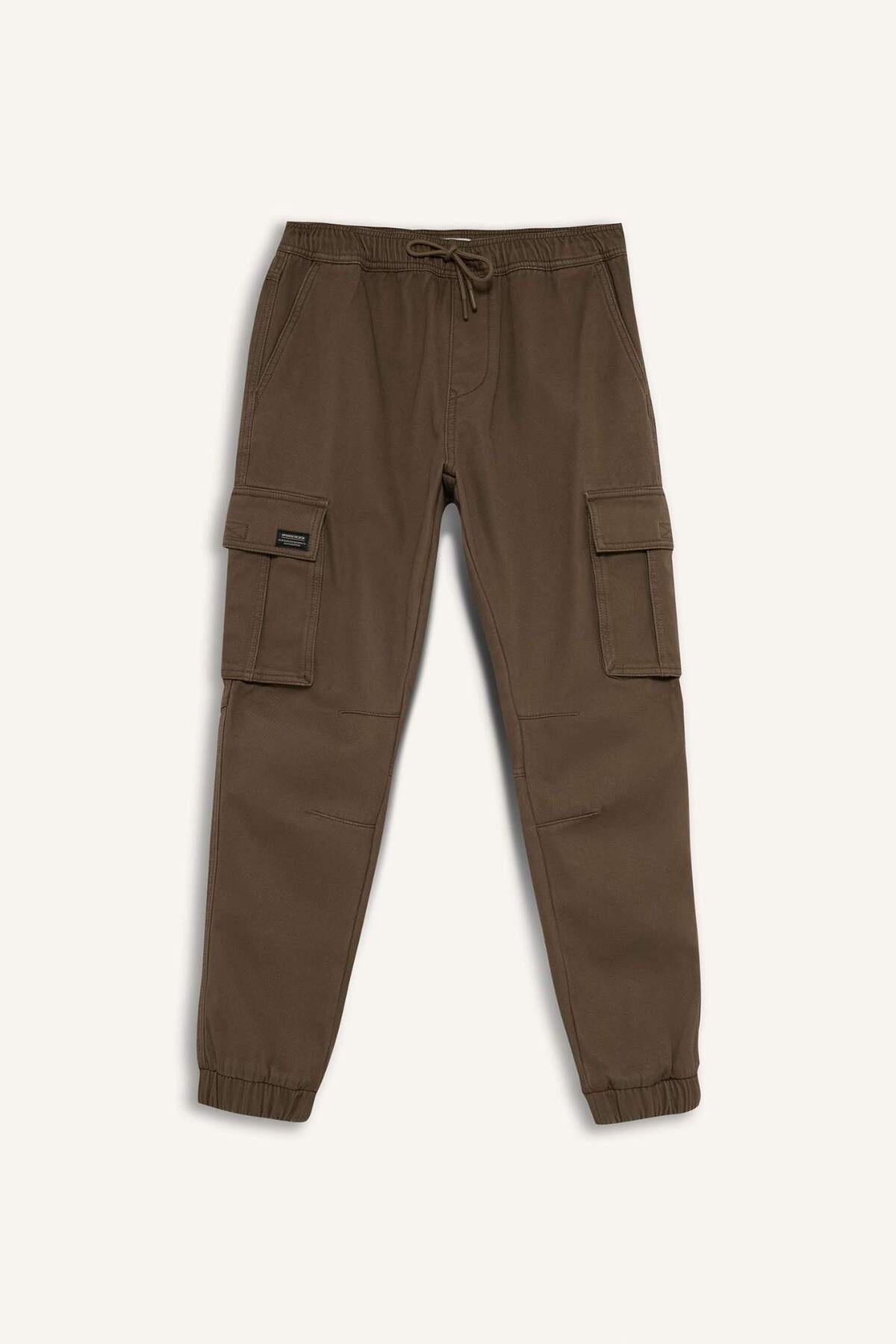 Sıcak Tutan REGULAR Fit Kargo Cepli Jogger Pantolon C6322AX24AU — خاکی — تصویر 7 از 8