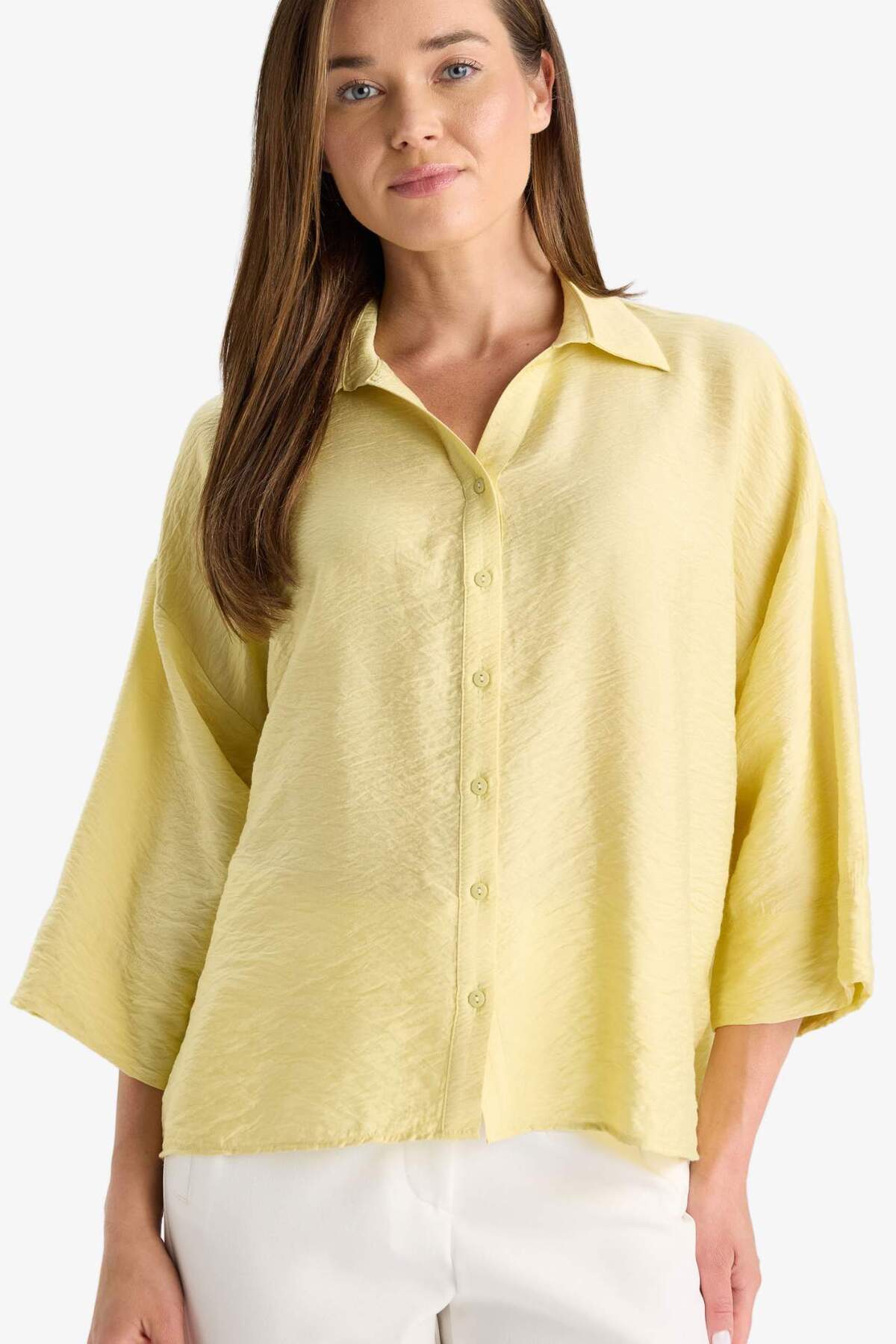 Defacto Regular Fit Long Sleeve Shirt F6112Ax25Sm
