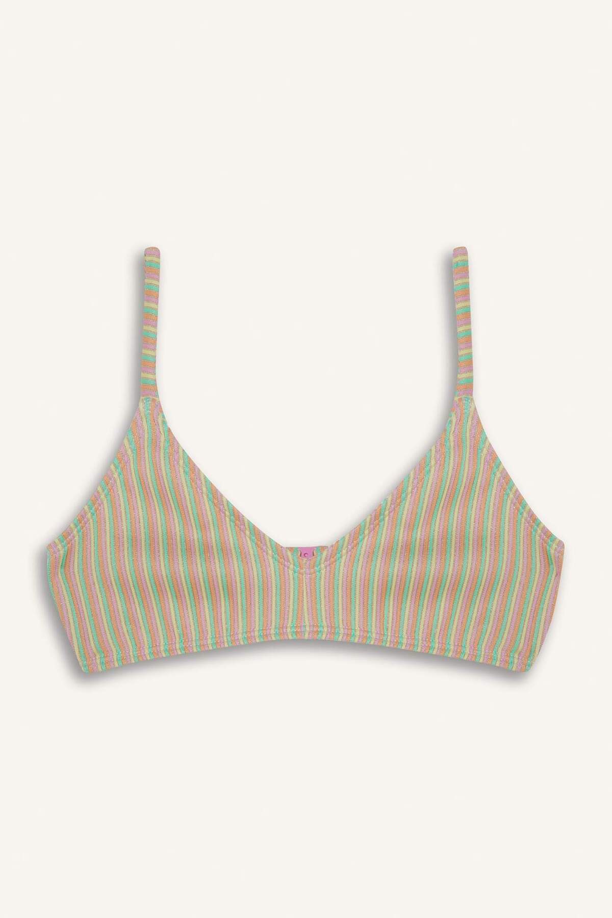 Defacto Çizgili Bikini Takımı Kız Çocuk E3535A825HS fotoğrafı 2 (önizleme)