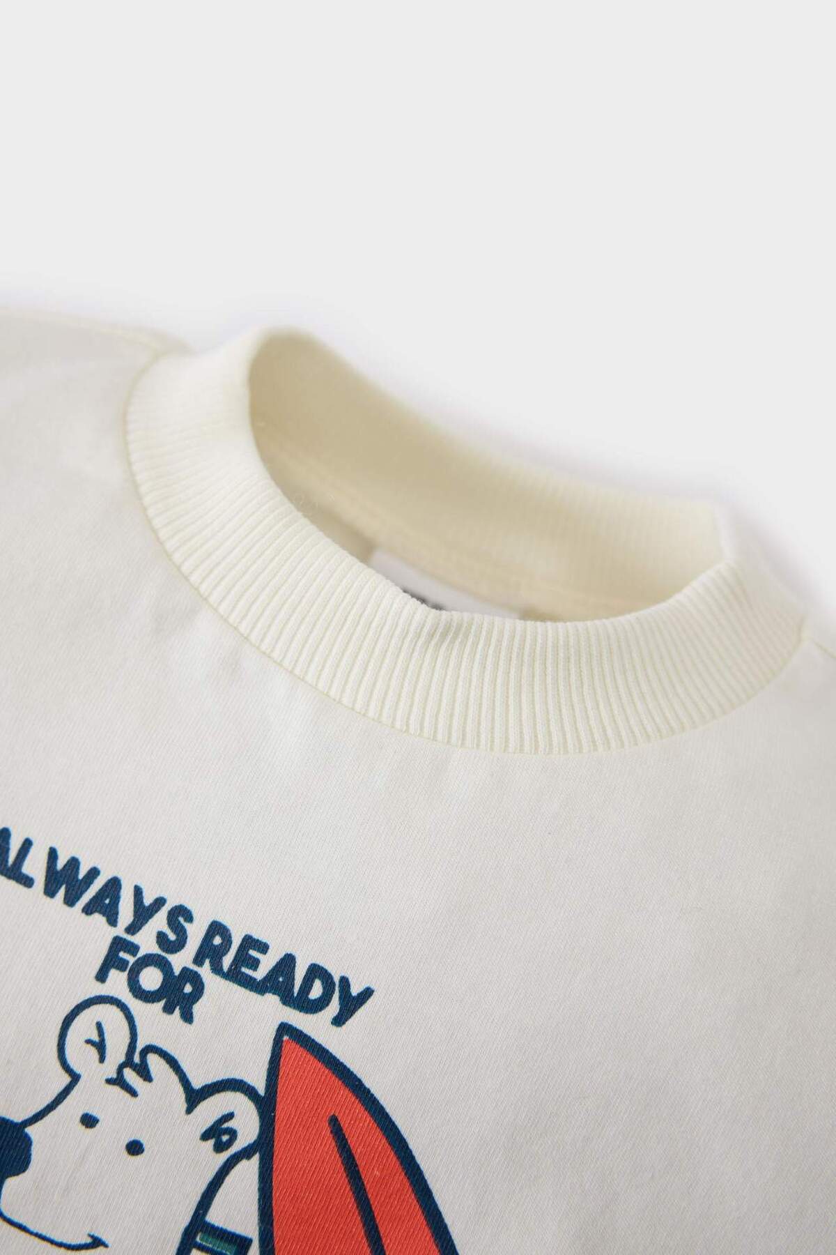 Defacto 2'li Takım Baskılı Kısa Kollu Tişört Şort Erkek Bebek E1171A525SM fotoğrafı 6 (önizleme)