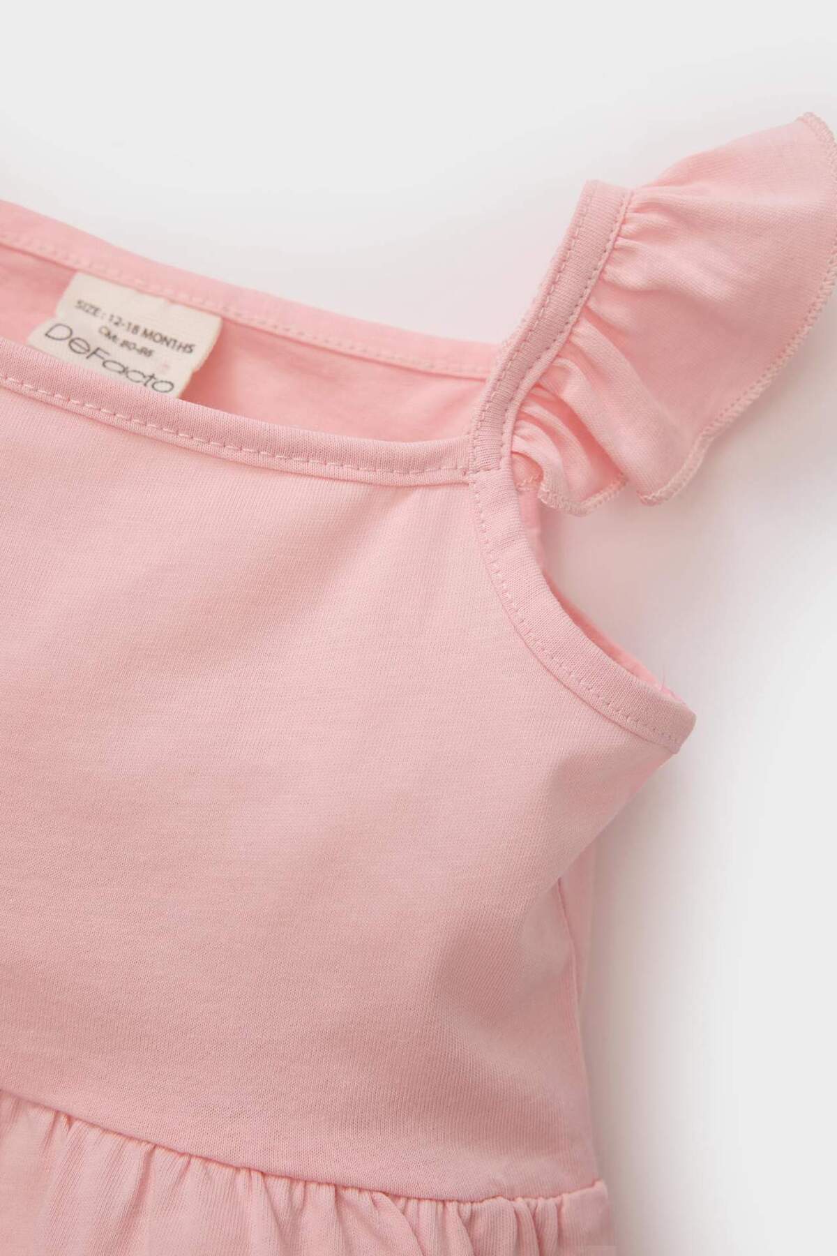 Defacto Çiçekli Askılı Elbise Kız Bebek C0285A525SM fotoğrafı 2 (önizleme)