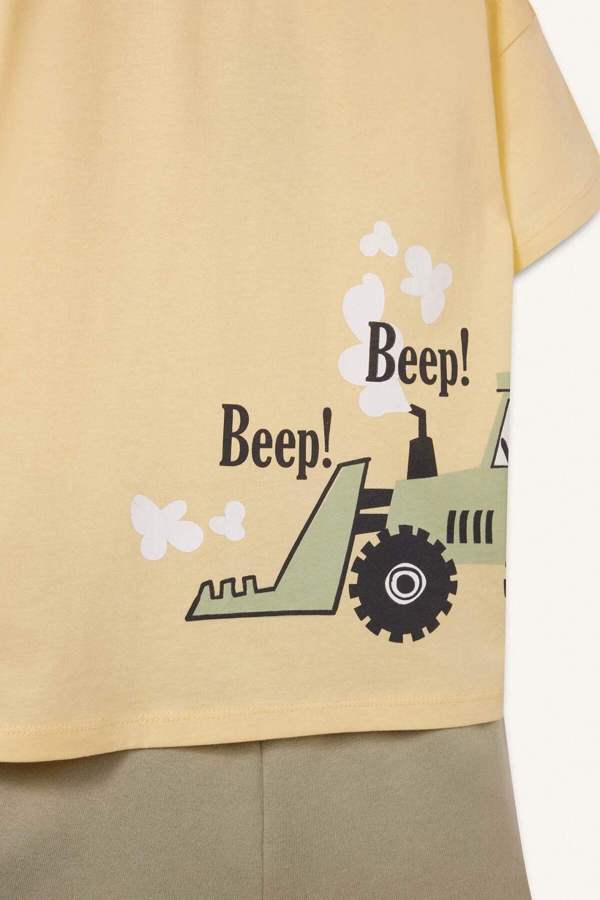 Defacto 2'li Takım Kısa Kollu Baskılı Tişört Beli Lastikli Şort Erkek Bebek E1145A525SM fotoğrafı 4 (önizleme)