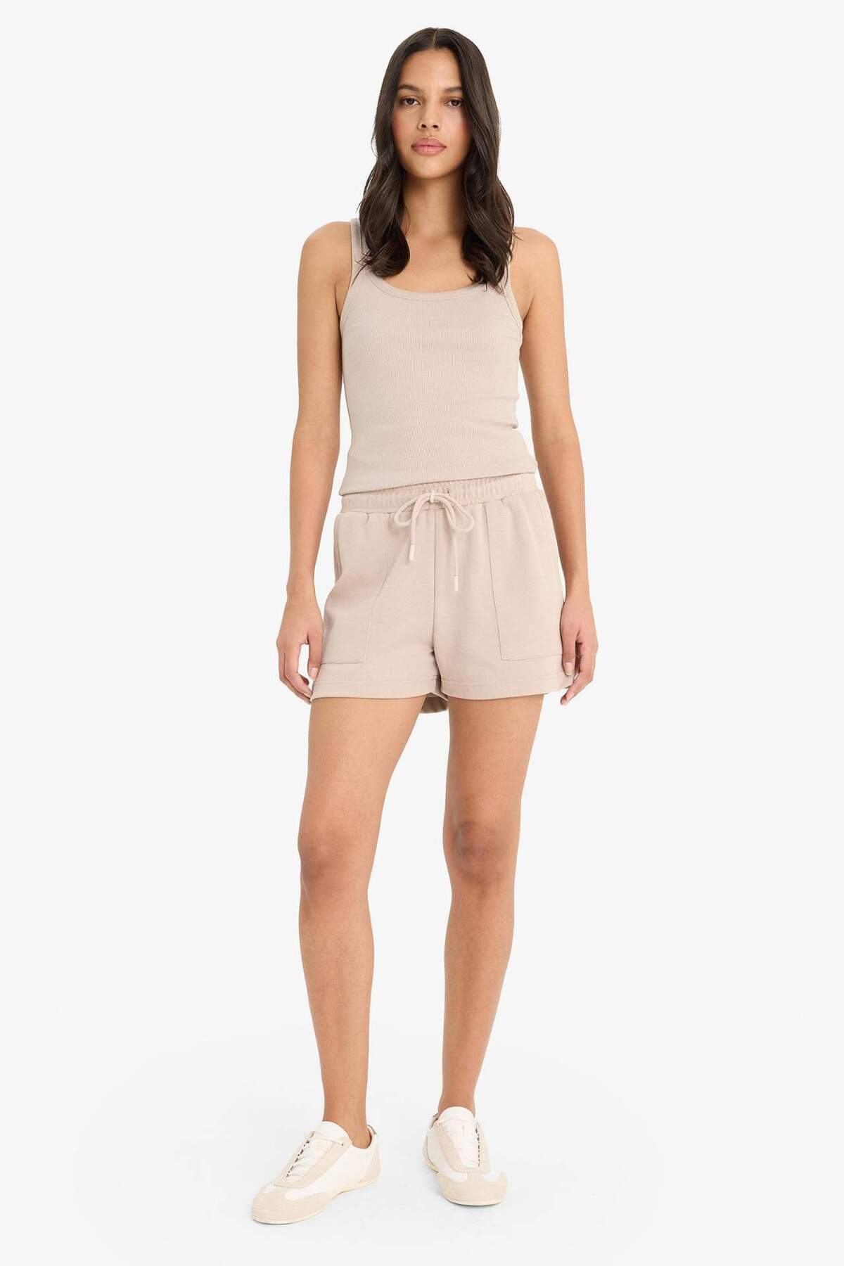 DeFacto Regular Fit Elastische Taille Schnür-Bermuda-Shorts D3327AX25SP