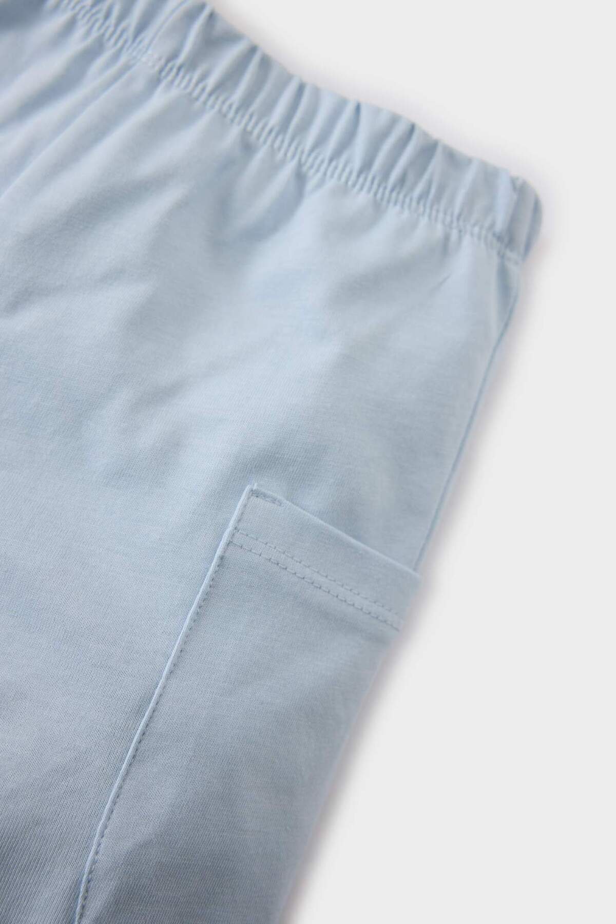 Defacto Beli Lastikli Cepli Şort Erkek Bebek E7191A525SM fotoğrafı 2 (önizleme)